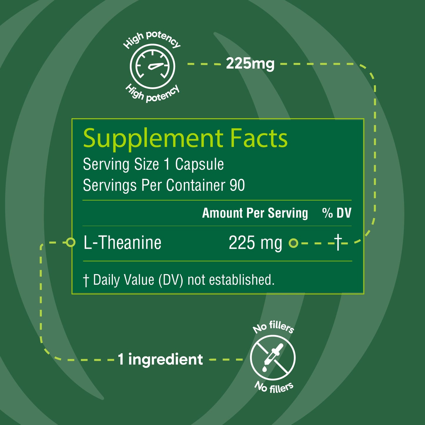 Organika L-Theanine Supplement Capsule 90 Capsules