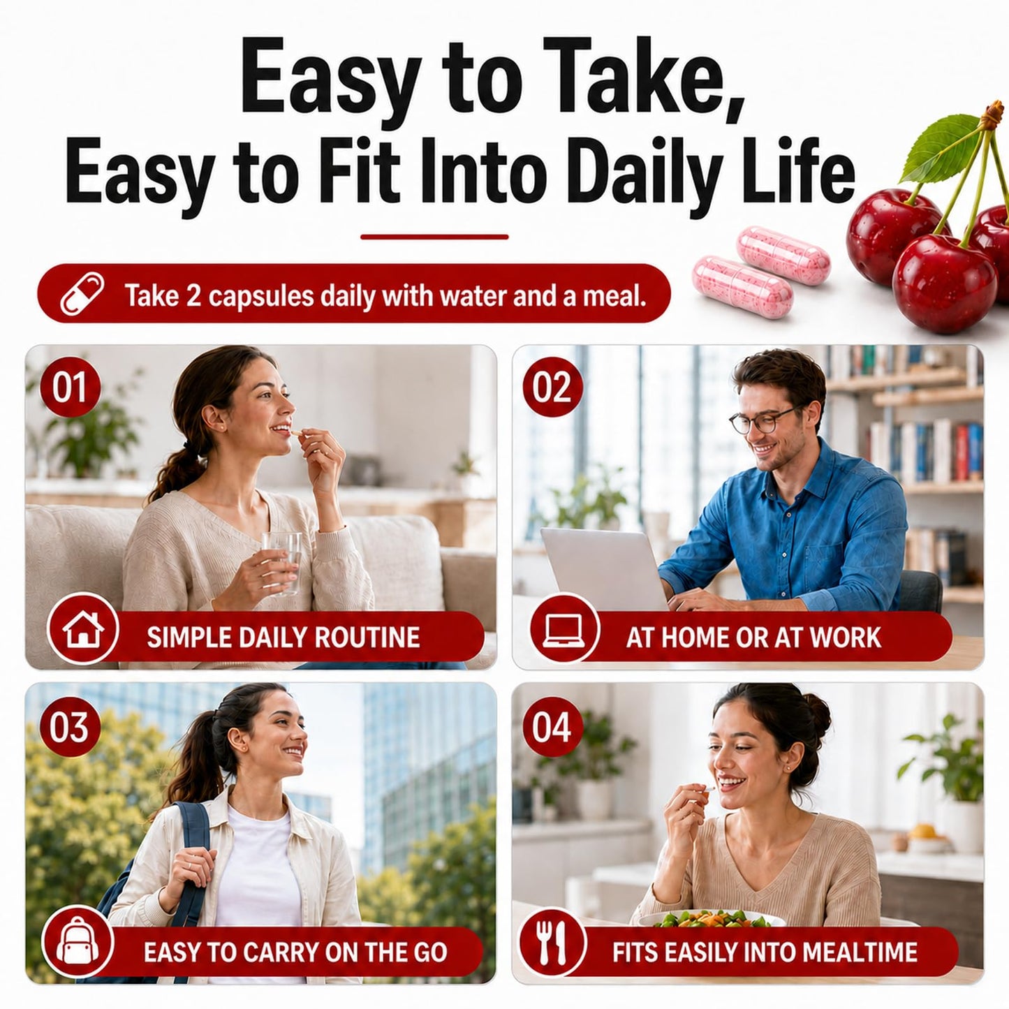 GOODGROVE Tart Cherry Capsules 60 Count