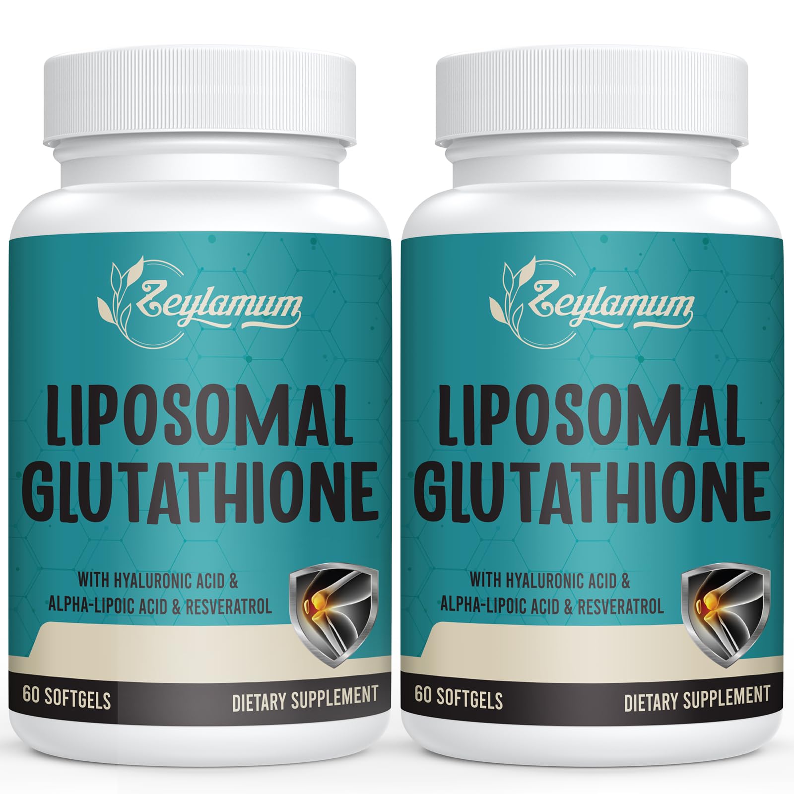 Zeylamum 2400 MG Liposomal Glutathione Softgels, 120 Softgels