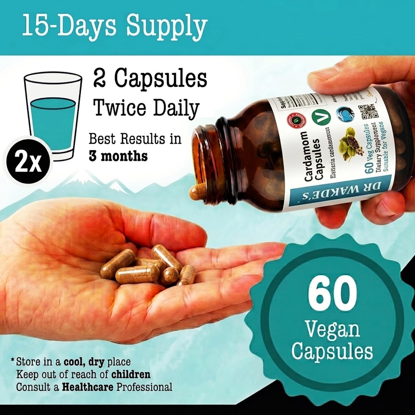 DR WAKDE'S Cardamom Capsules 1 Count