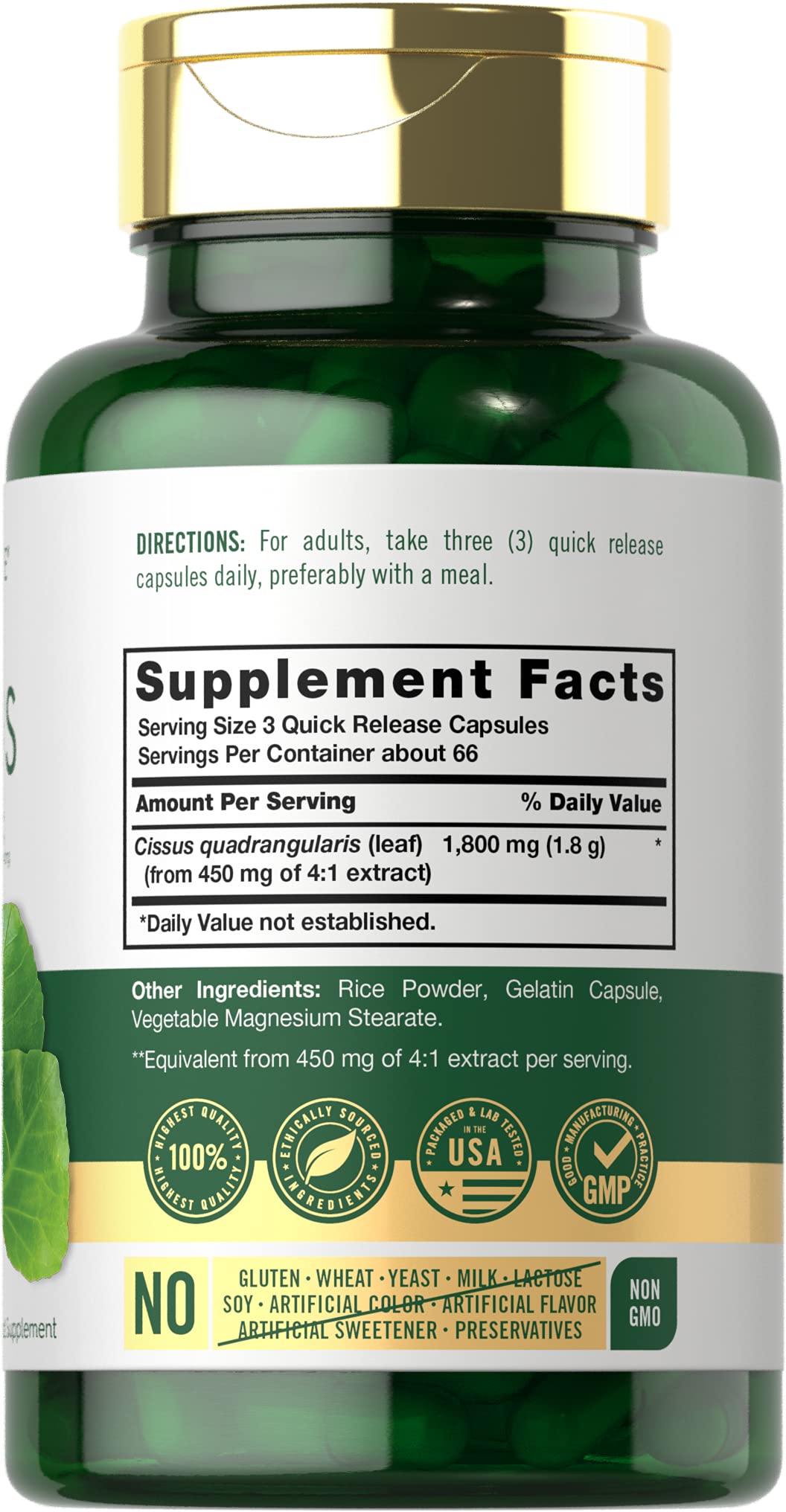 Carlyle Cissus Quadrangularis Capsules 200