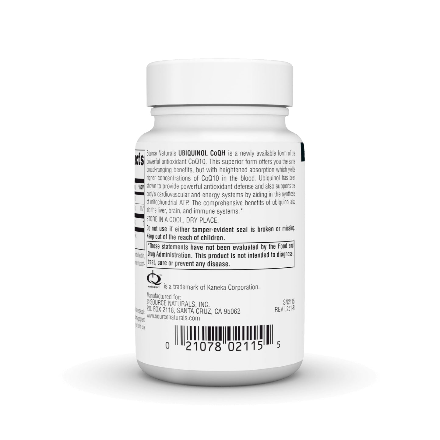 Source Naturals Ubiquinol CoQH 100mg Softgels, 30 Count