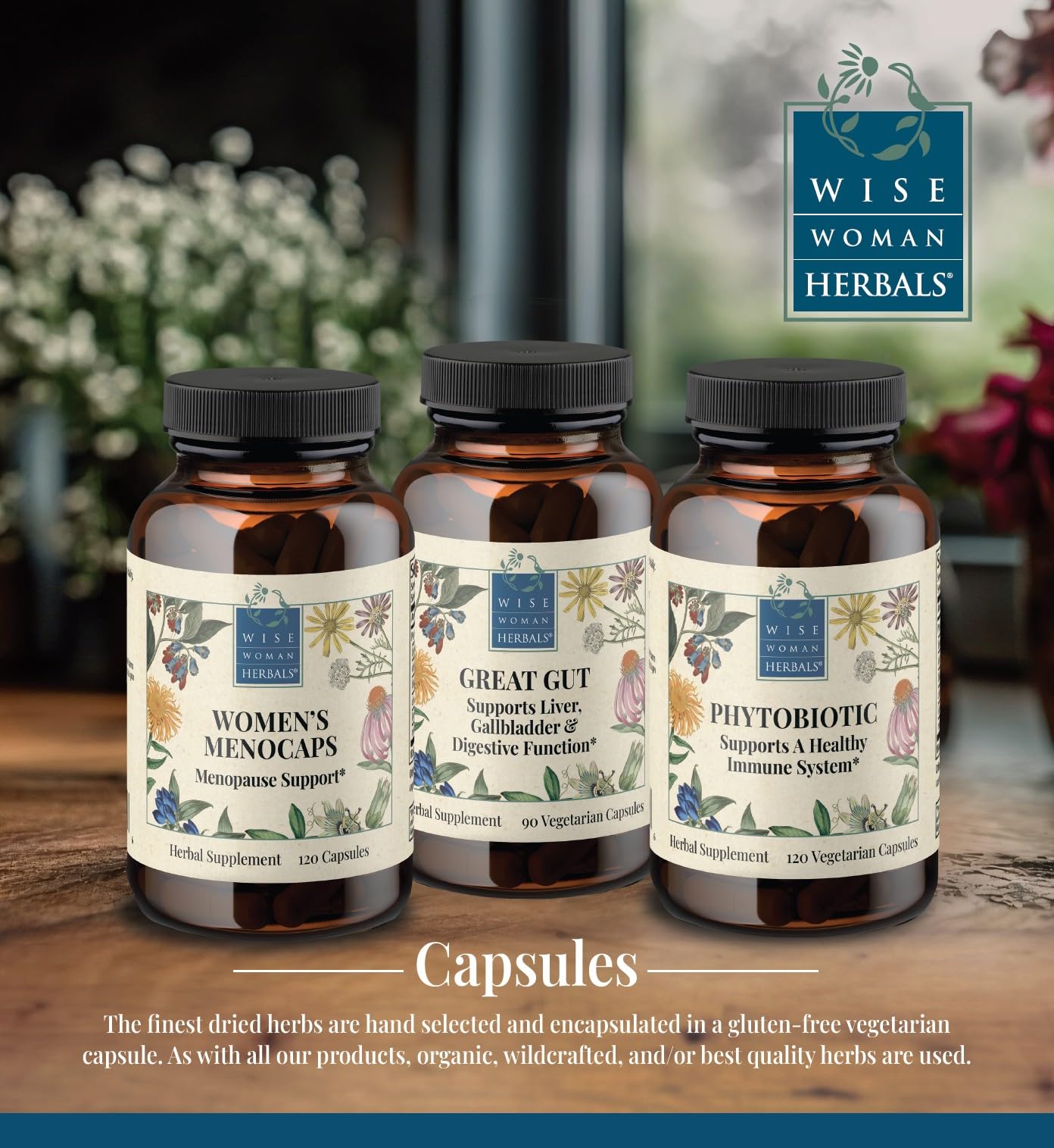 Wise Woman Herbals Great Gut Milk Thistle Capsules 90 Count