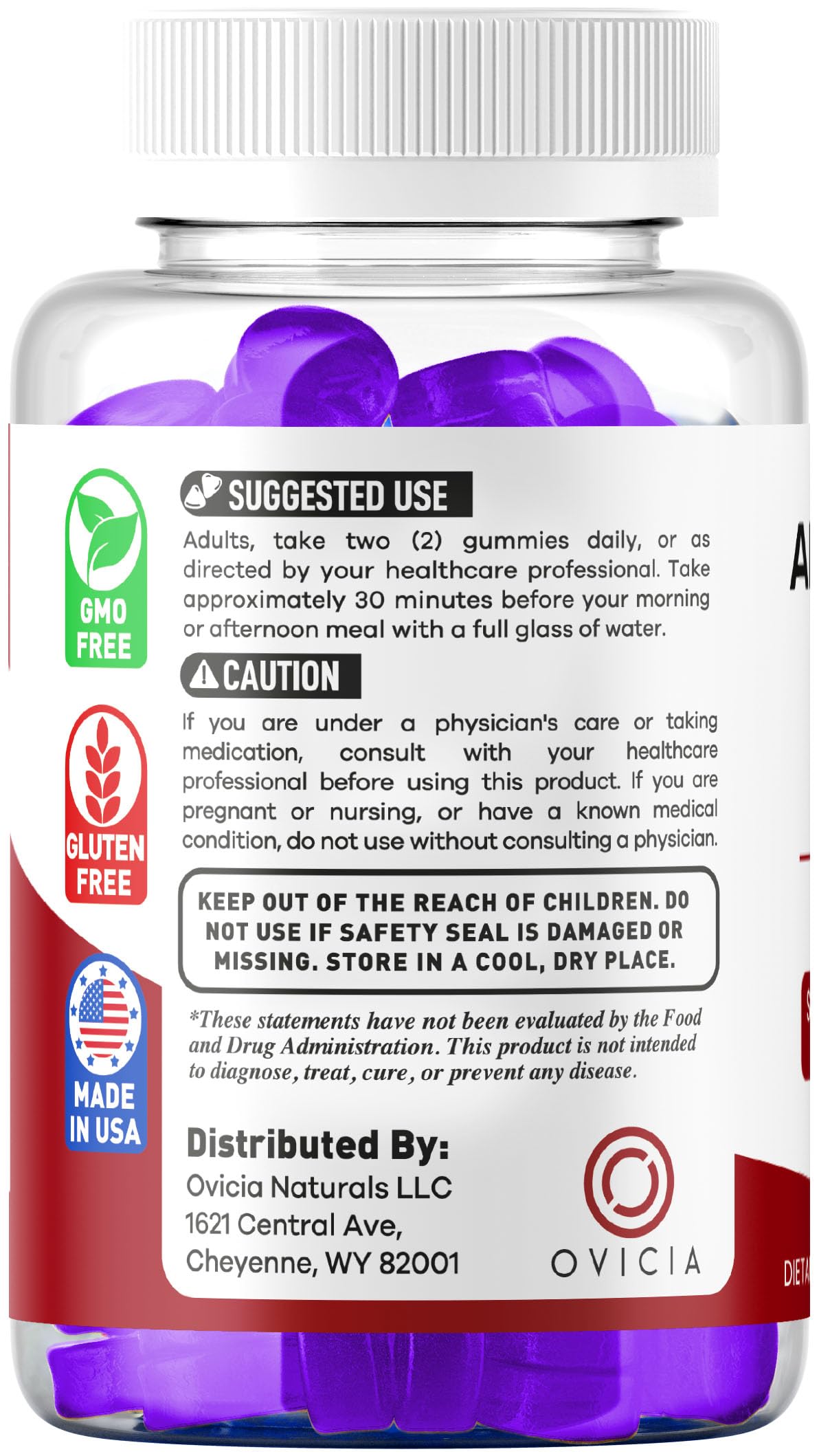 OVICIA Alpha Genix 180 Gummies