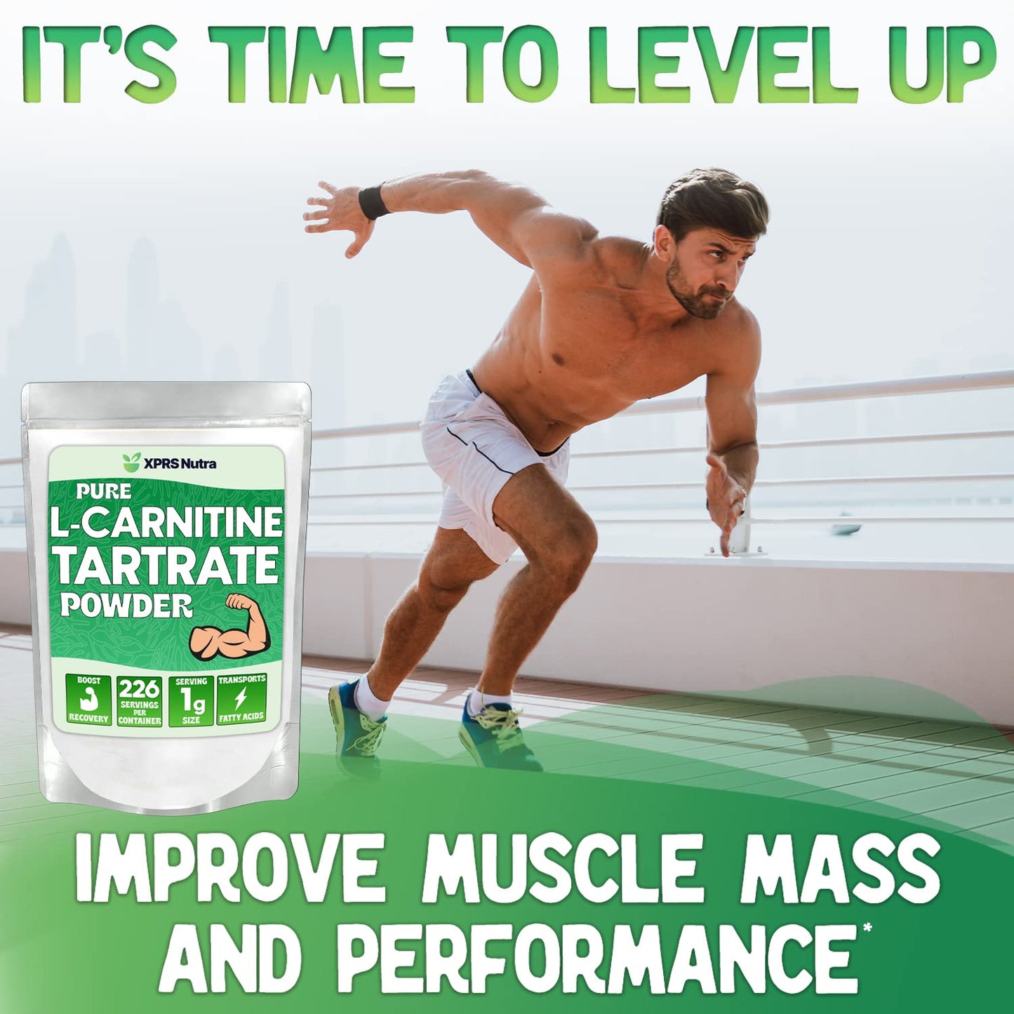 XPRS Nutra L-Carnitine L-Tartrate Powder, 4 Ounce