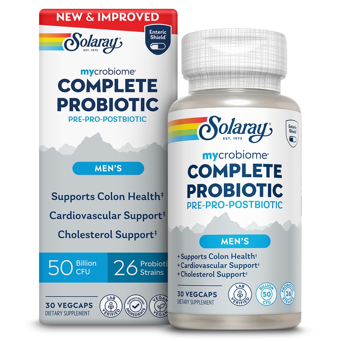 Solaray Mycrobiome Complete Probiotics Men's Formula Capsules, 30