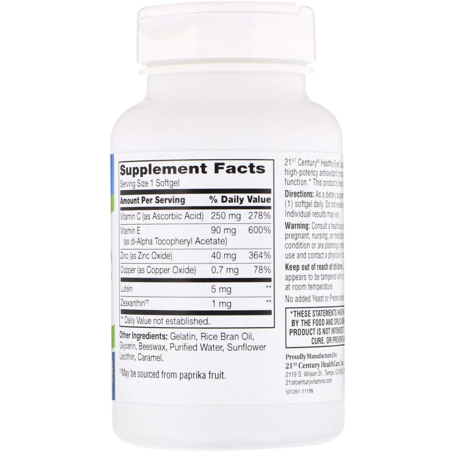 21st Century Healthy Eyes SuperVision2 Softgels, 240 Count