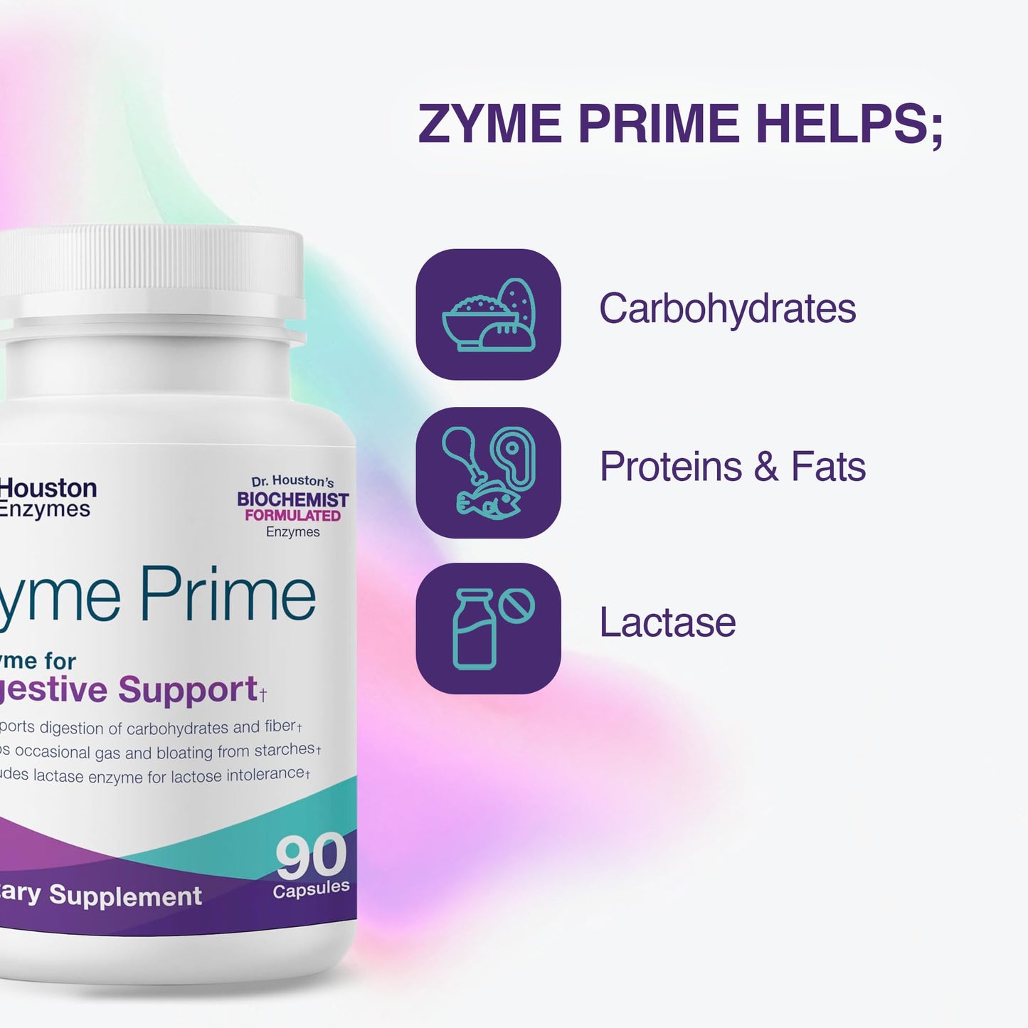 Houston Enzymes Zyme Prime 90 Capsules