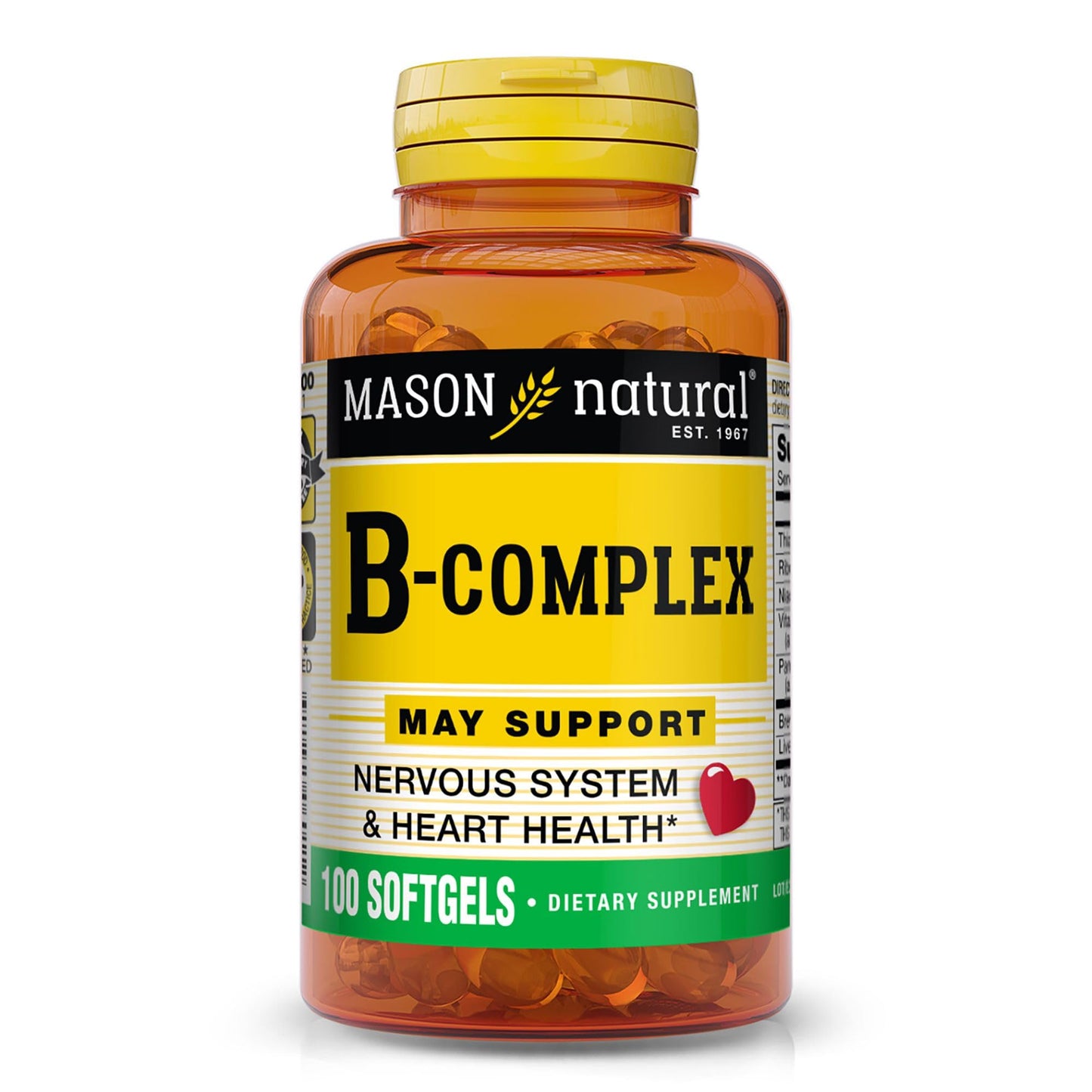 Mason Natural Vitamin B Complex 300 Softgels