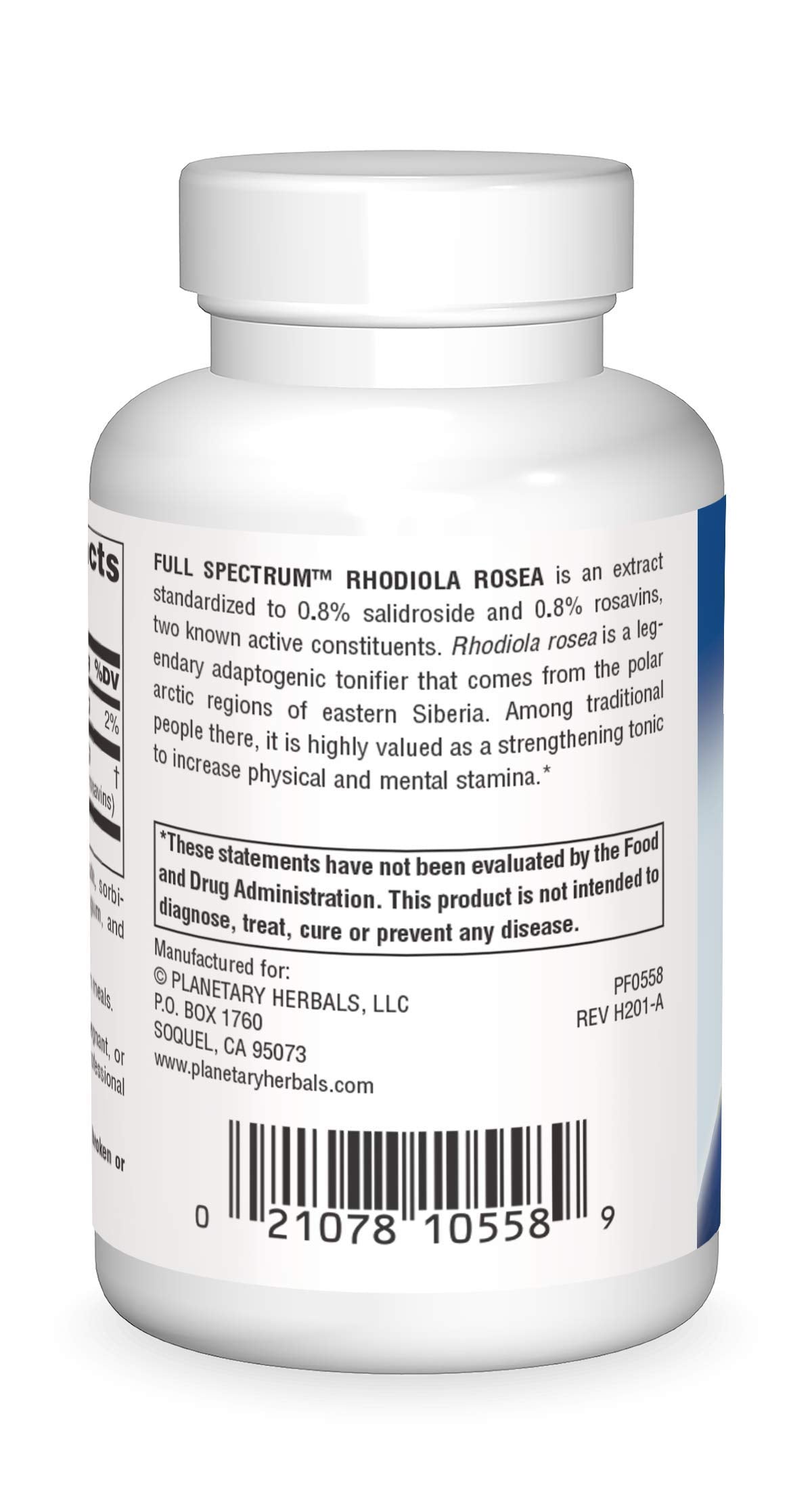 Planetary Herbals Rhodiola Rosea Extract Full Spectrum 327mg, Adaptogen for Physical & Mental Stamina, 120 Tablets