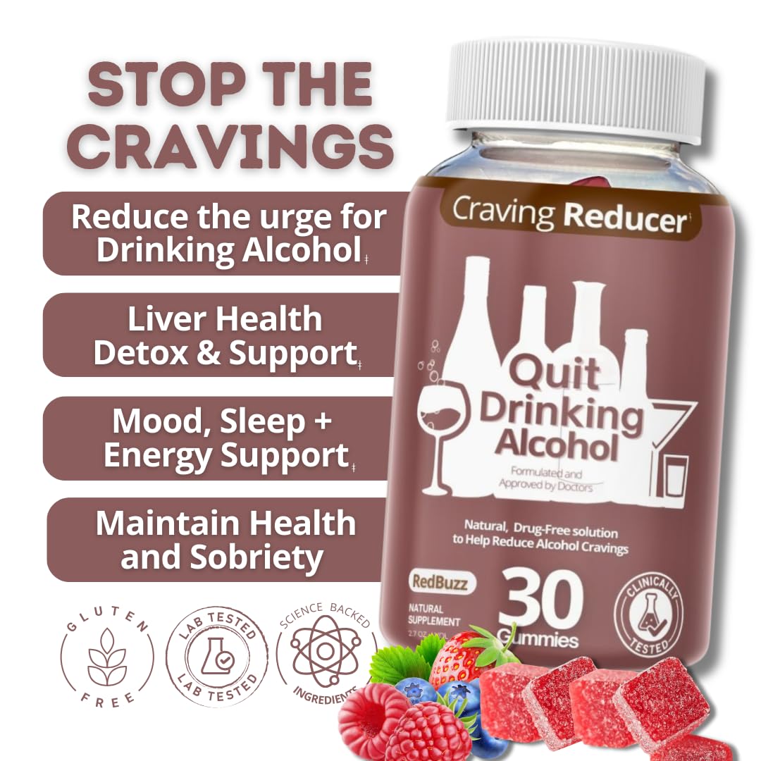Health Chews Quit Drinking Alcohol Aid Gummy 30 Count