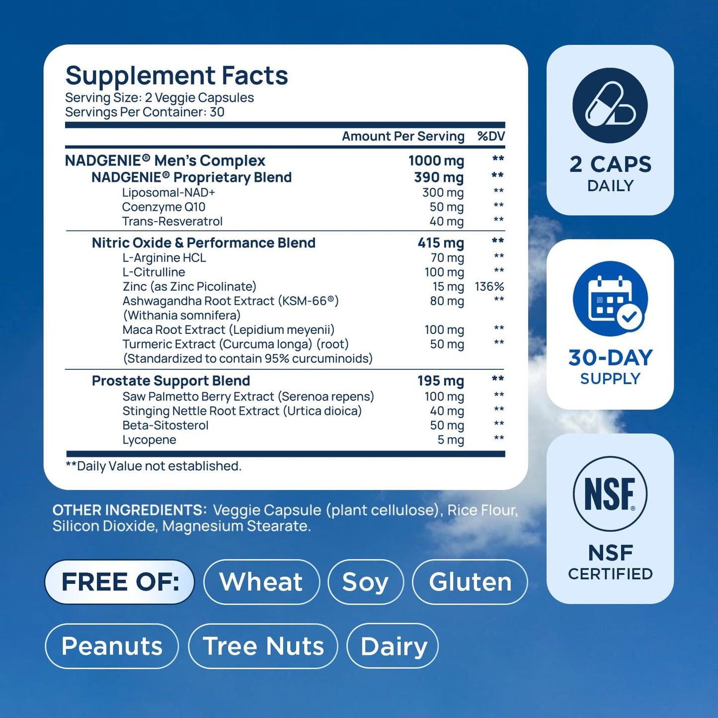 Selerb NAD+ Supplements for Men Capsule 120 Count