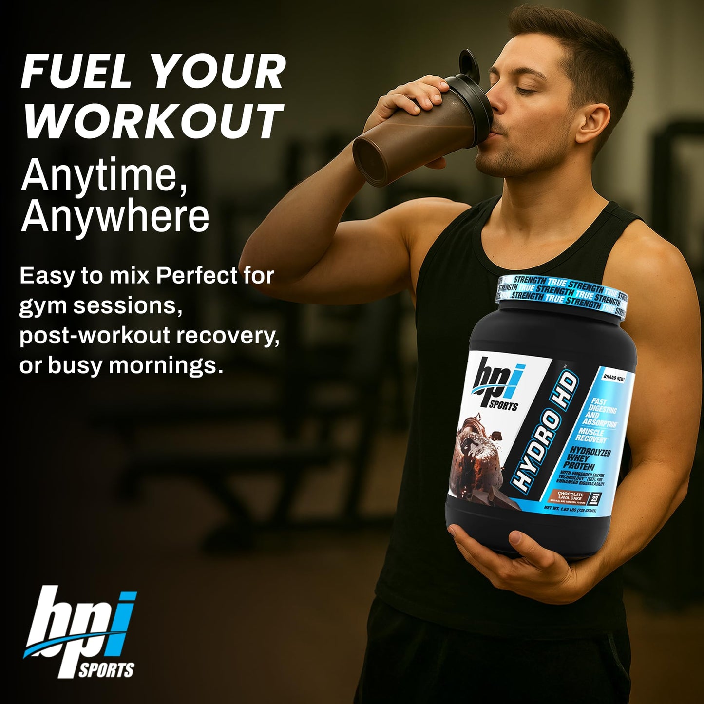BPI Sports Hydro HD 100% Hydrolyzed Whey Protein Powder 31 Servings