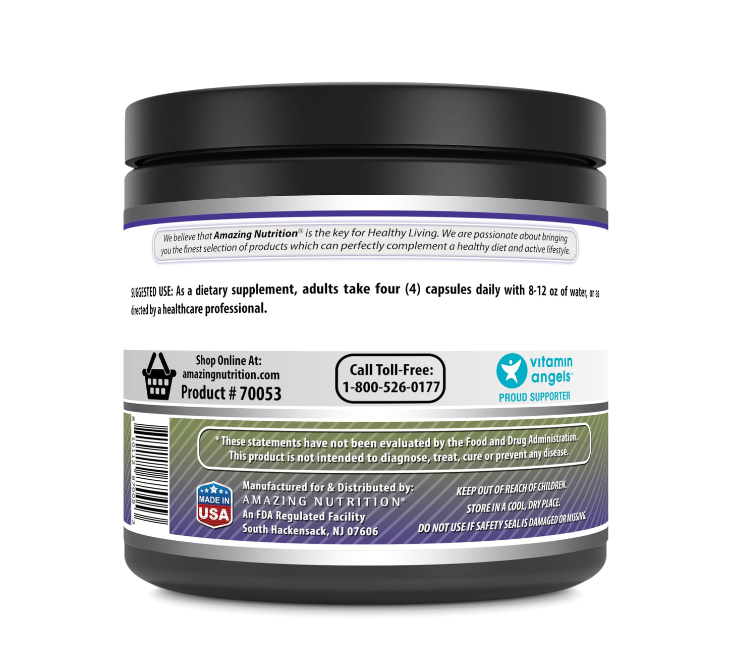 Amazing Nutrition Amazing Formulas Creatine 3000 mg Amino Acid Supplement Capsules, 500 Count