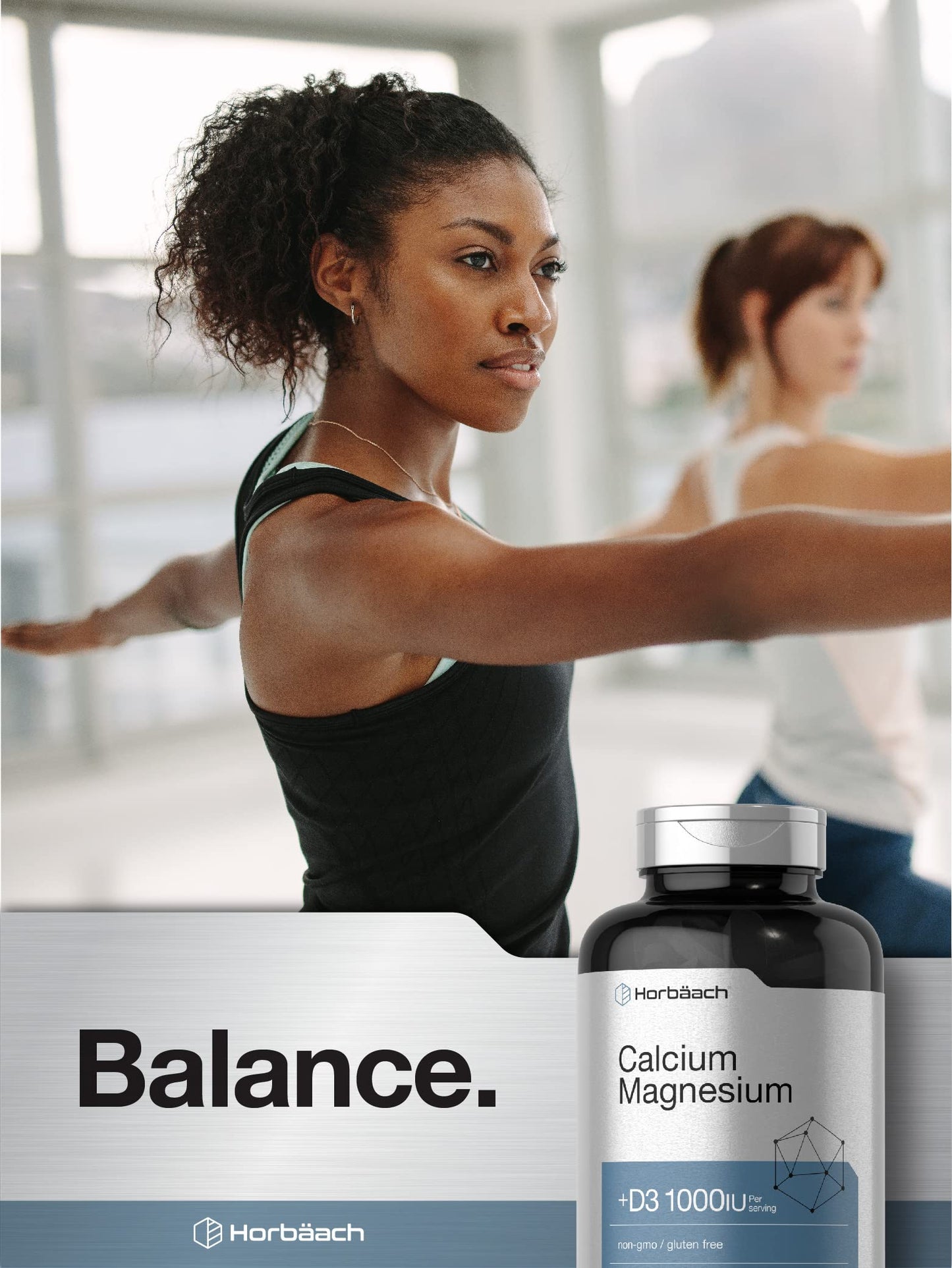 Horbäach Calcium Magnesium Vitamin D3 Caplets 250