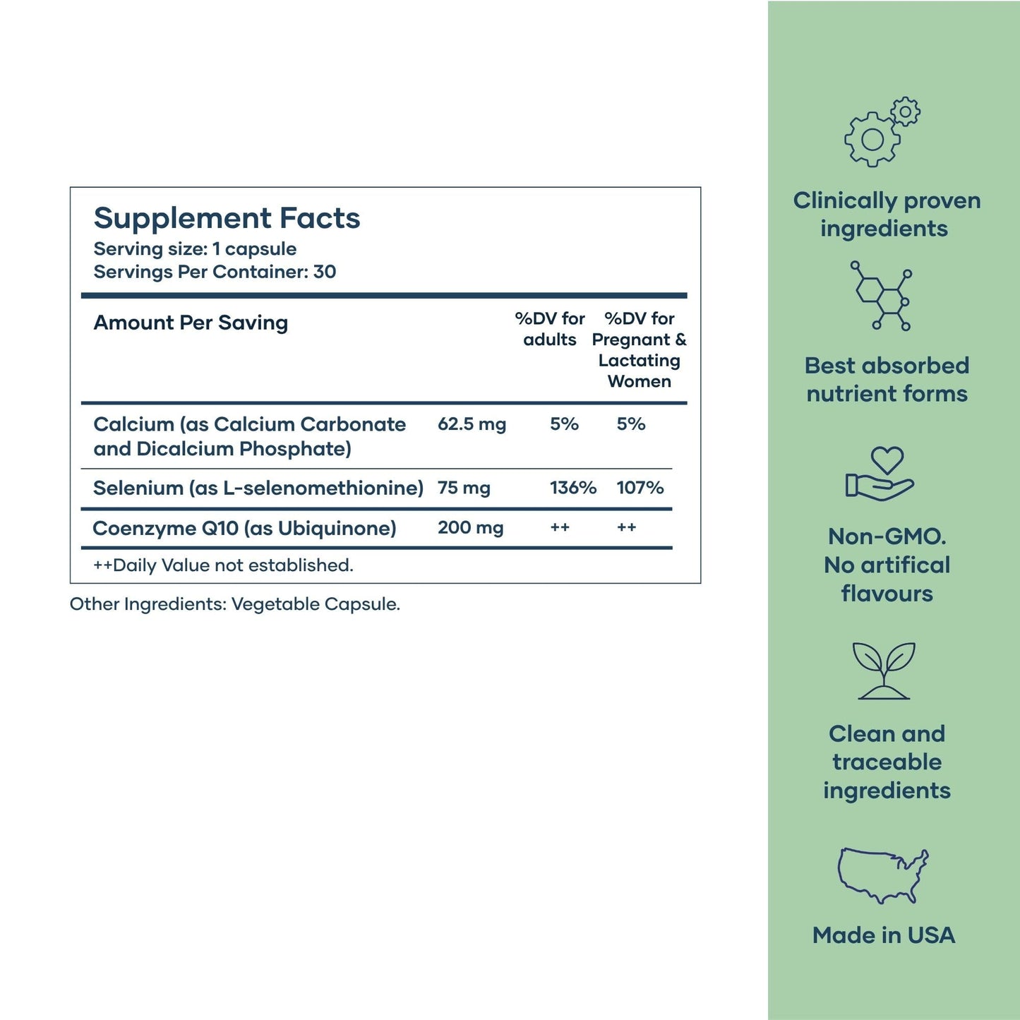 BabyRx Complete CoQ10 200mg with Selenium & Calcium Gummy, 30 Count