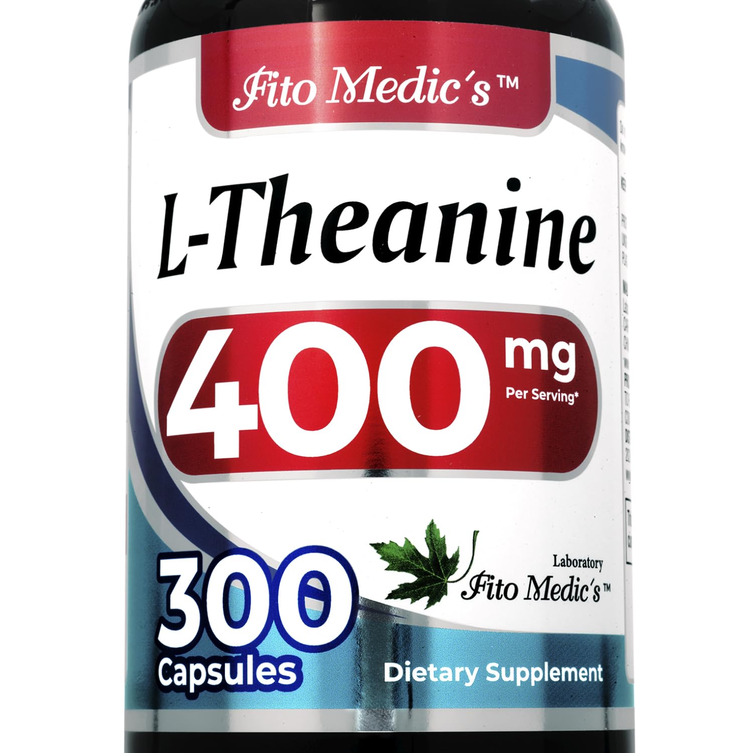 FITO MEDIC'S L-Theanine 400 mg Concentrate Extract Ultra High Absorption Capsules, 300 Capsules