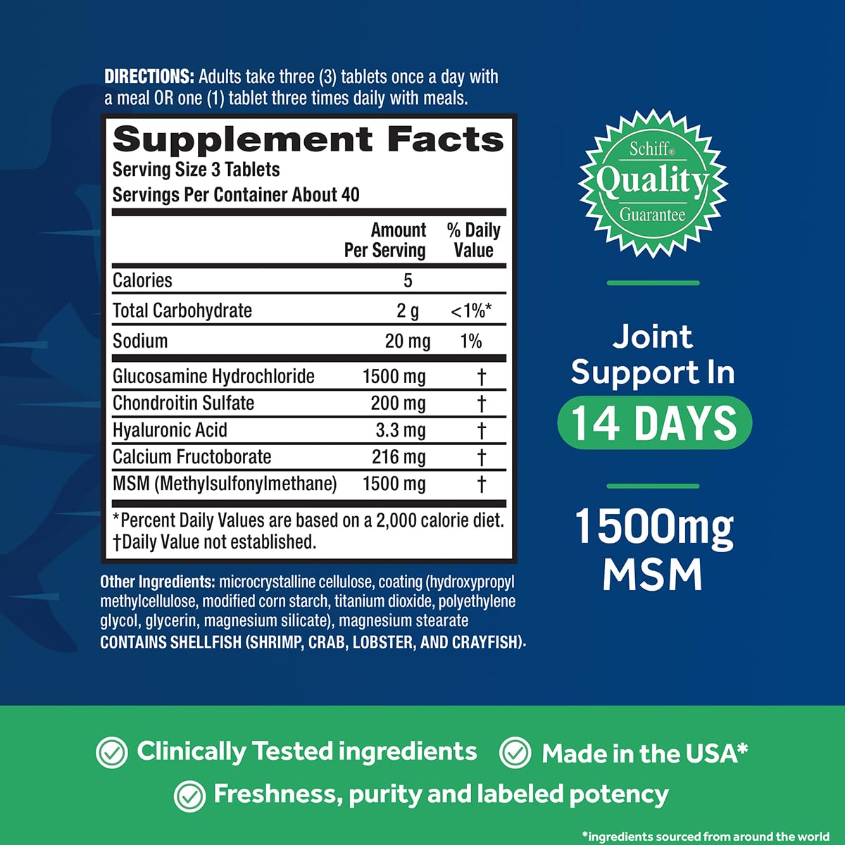 Move Free Advanced Plus MSM Coated Tablets 240 Tablets