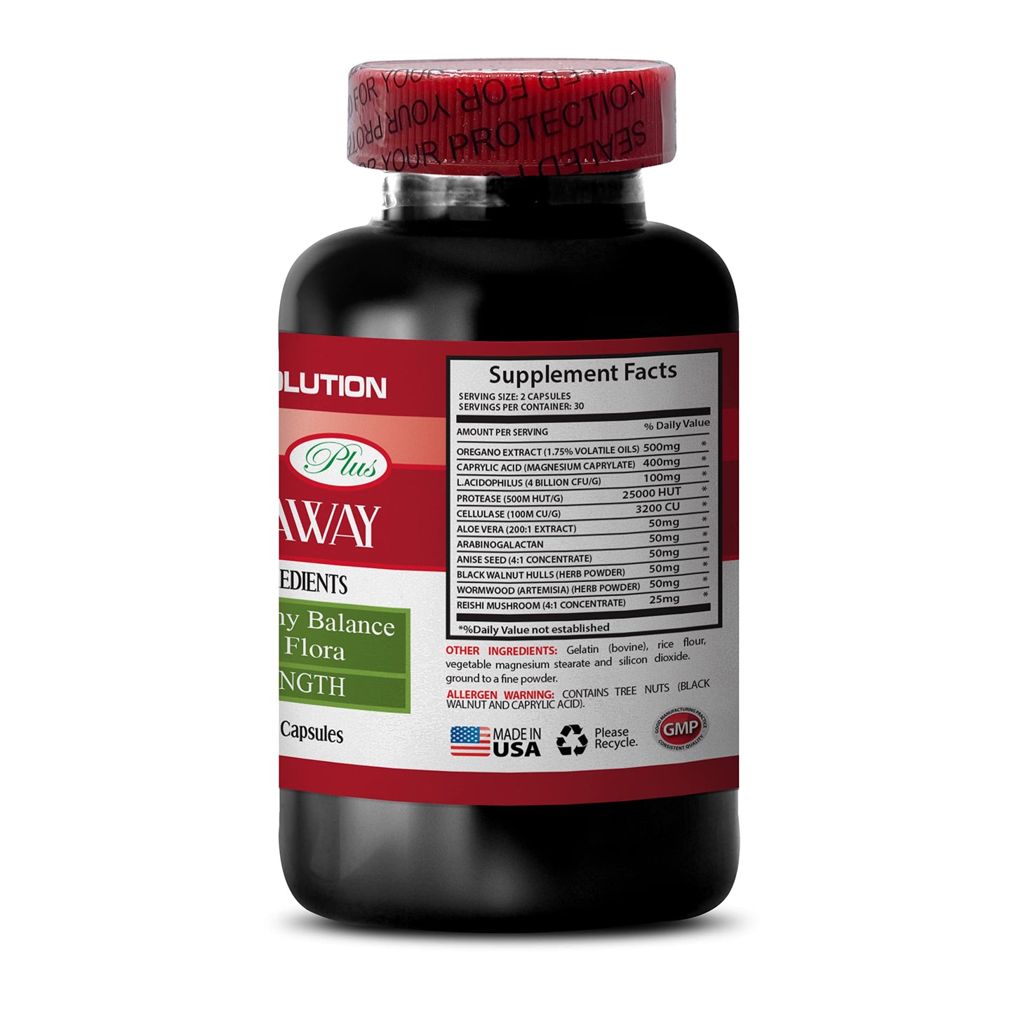 Health Solution Prime Natural Detox Pills Candida Away Plus Candida Quick Cleanse Candida Support Capsules 60 Capsules