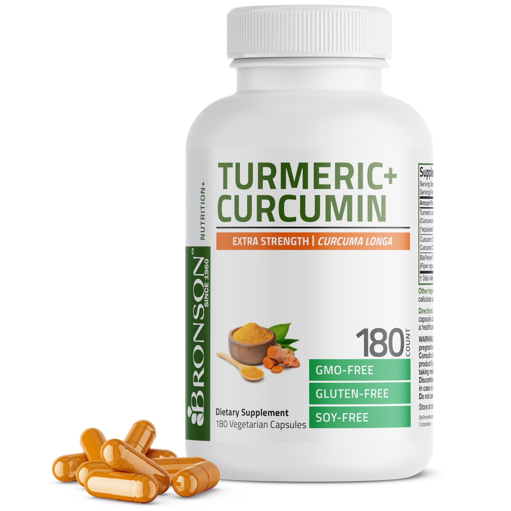 Bronson Turmeric Curcumin Extra Strength Capsules 180 Count