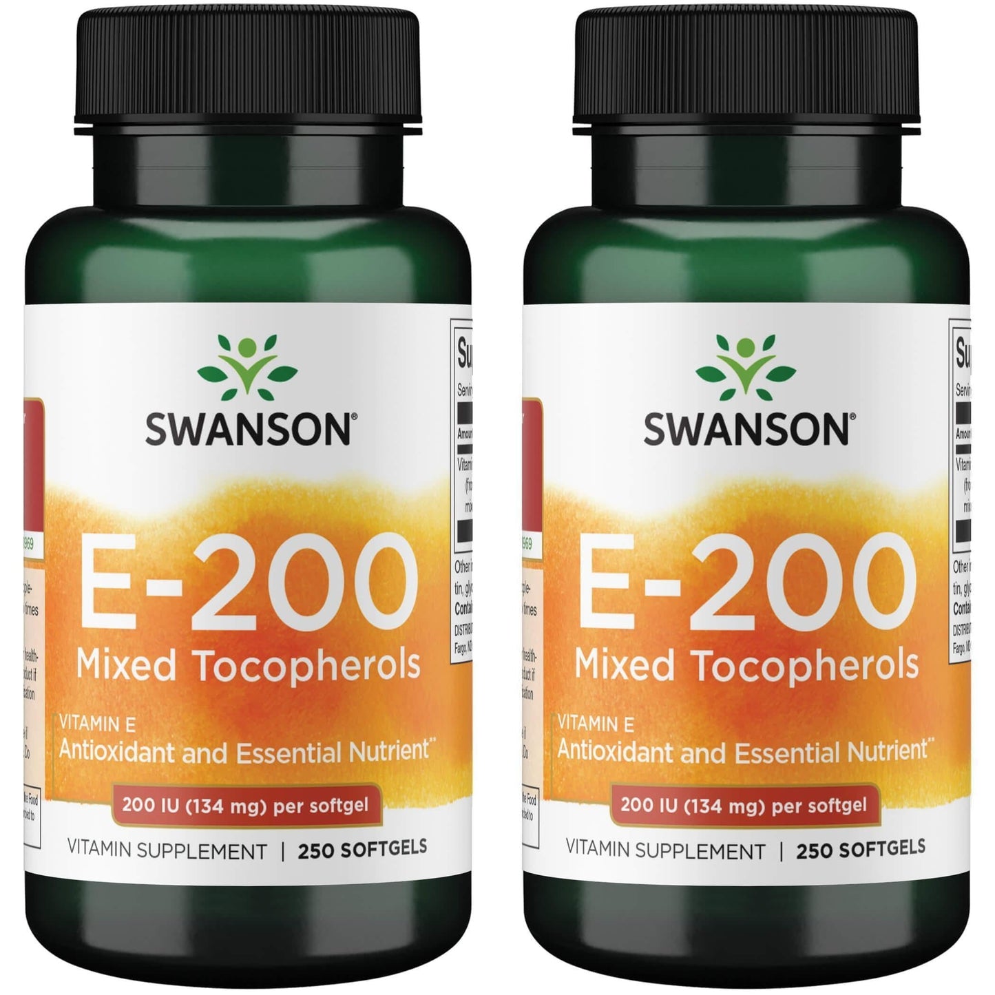 Swanson Vitamin E Mixed Tocopherols 200 IU (134 mg) Softgels 500