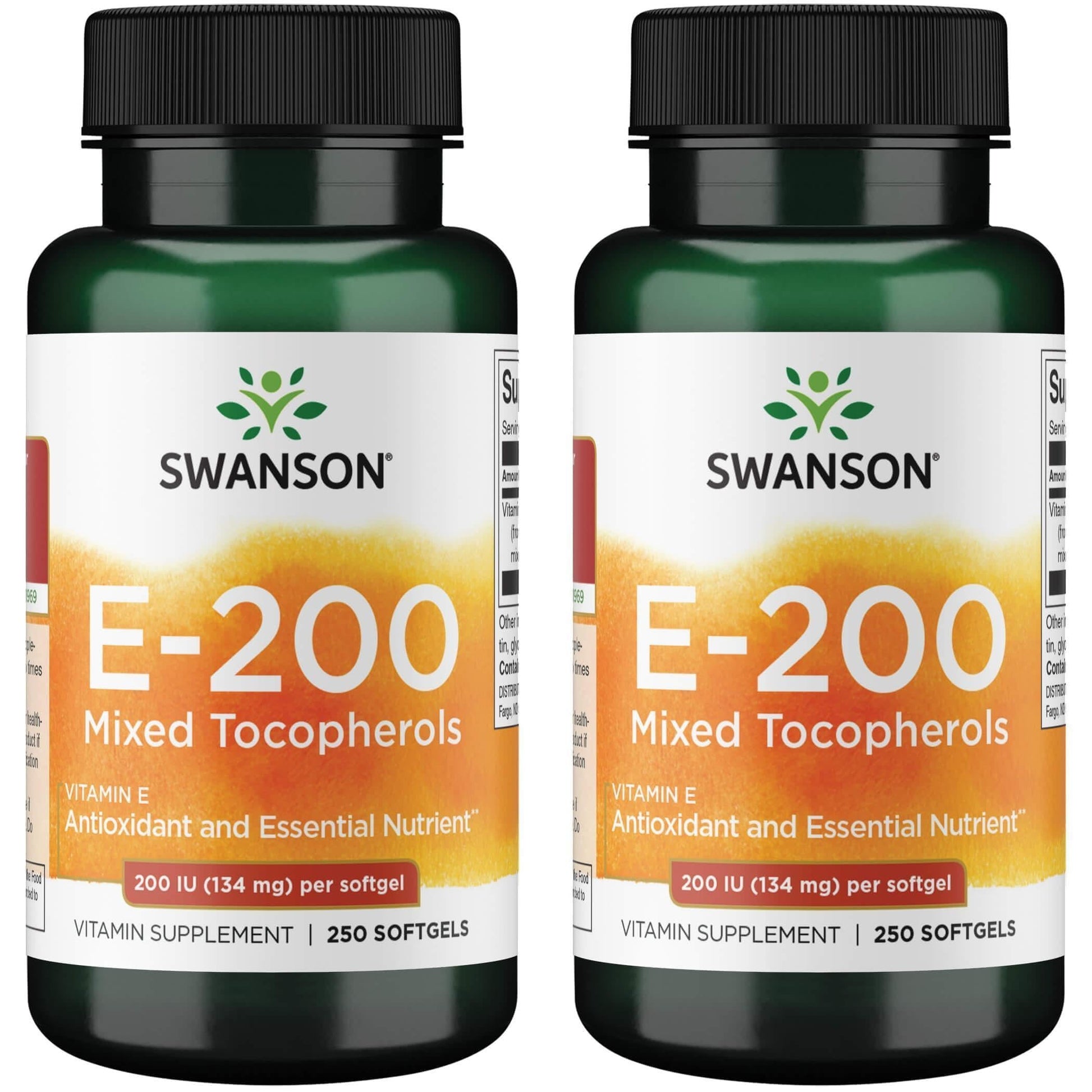 Swanson Vitamin E Mixed Tocopherols 200 IU (134 mg) Softgels 500