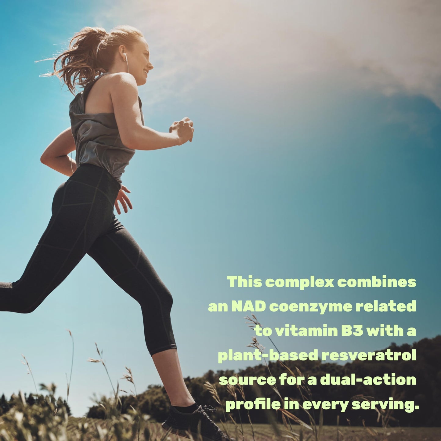 DEAL SUPPLEMENT NAD+ Resveratrol Supplement 1,000mg Per Serving 120 Capsules