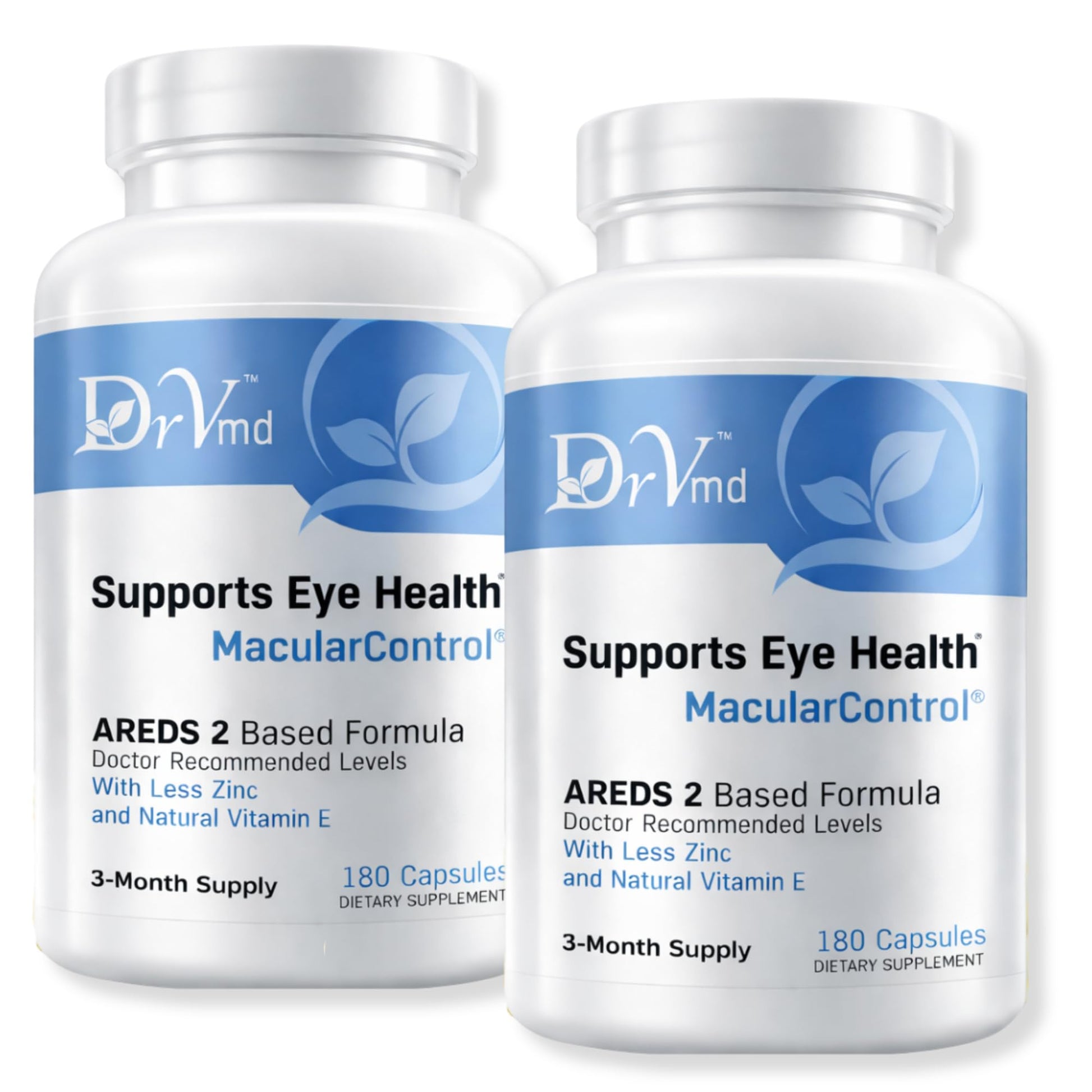 DrVmd Macular Control AREDS 2 Eye Vitamins + Lutein 10 mg + Zeaxanthin 2 mg, 25 mg Zinc, Vitamin C & Natural E Doctor Formulated Eye Support Capsules, 360 Capsules