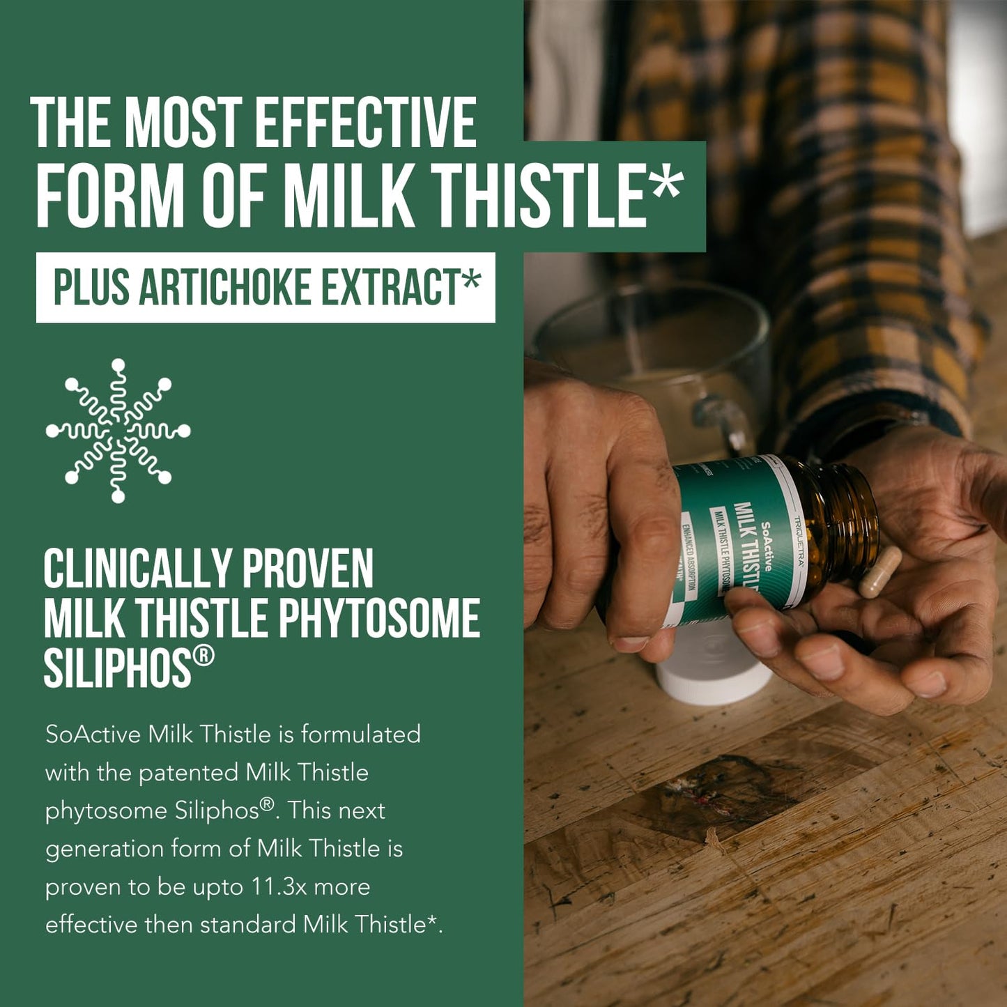 Triquetra Health SoActive Milk Thistle Capsules, 60 Count