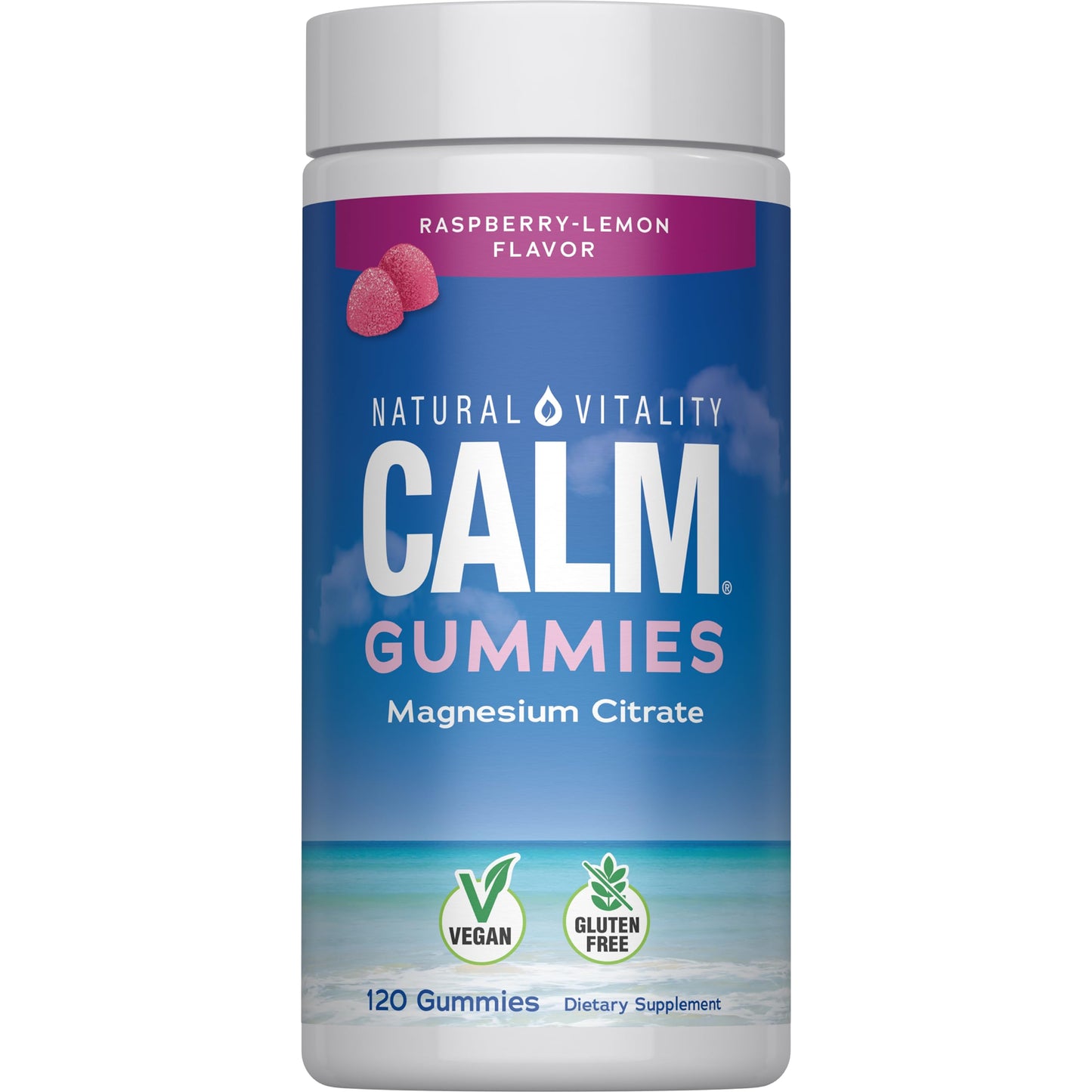 Natural Vitality Calm Magnesium Citrate Gummies, 120 Gummies