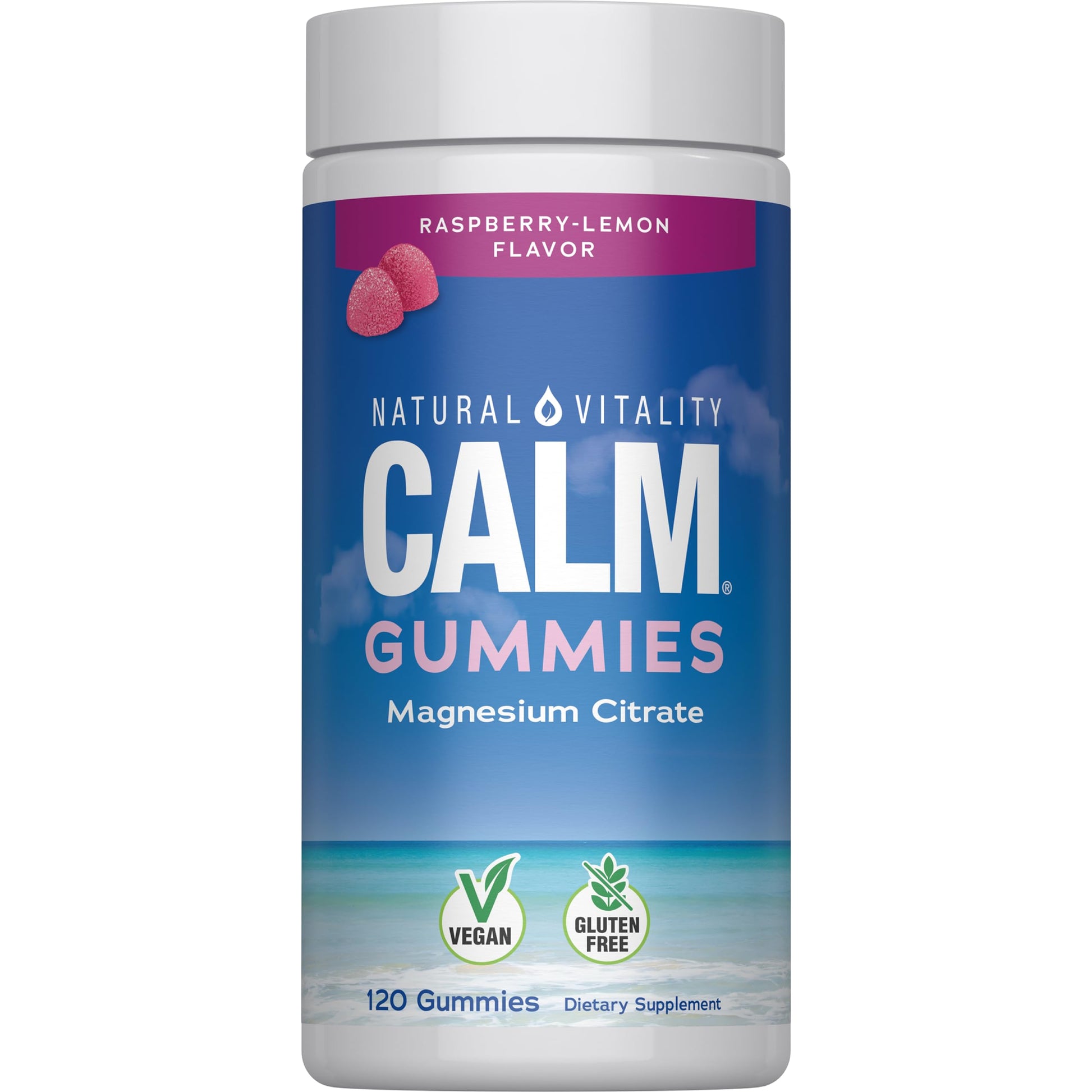 Natural Vitality Calm Magnesium Gummies 120 Gummies