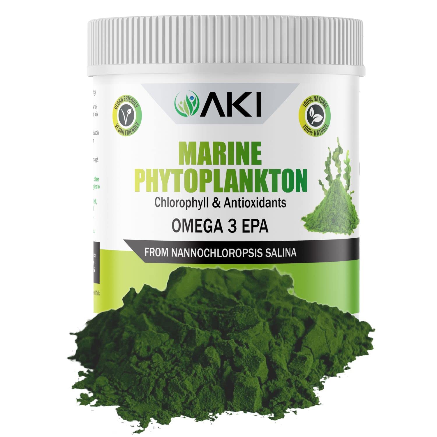 AKI ORGANIC Marine Phytoplankton Powder 2 oz