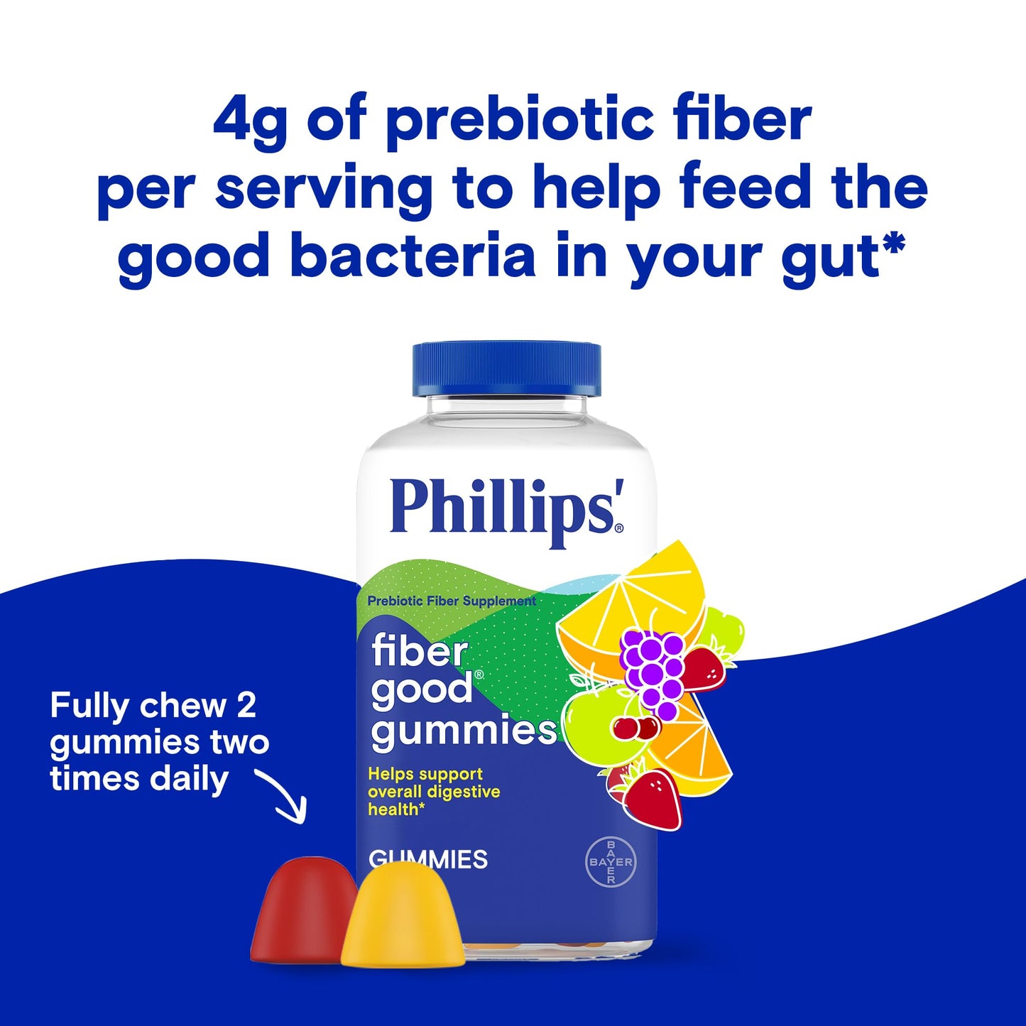 Phillips' Fiber Good Gummies Gummy 90 Count