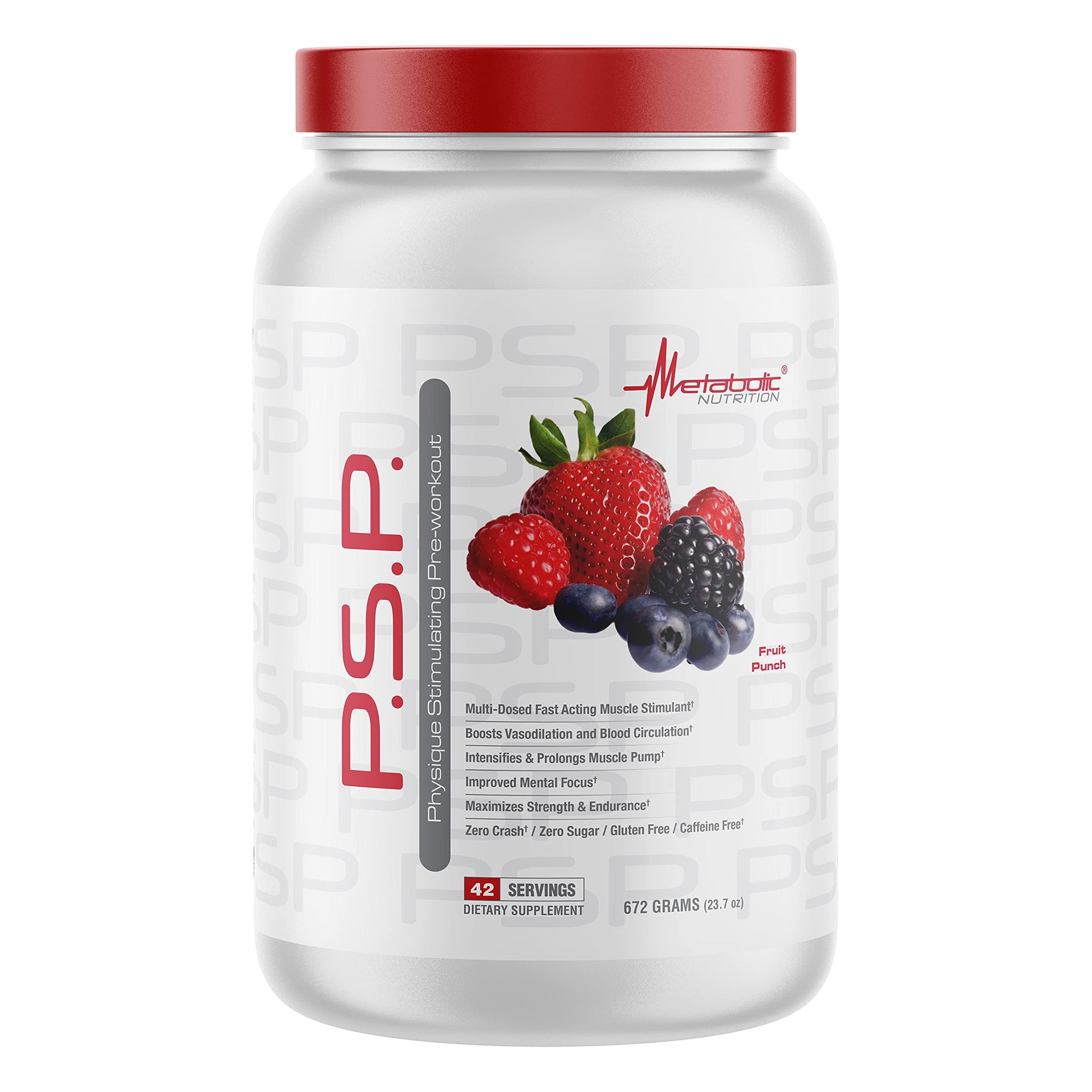 Metabolic Nutrition P.S.P. Physique Stimulating PreWorkout Powder 23.7 Fruit Punch