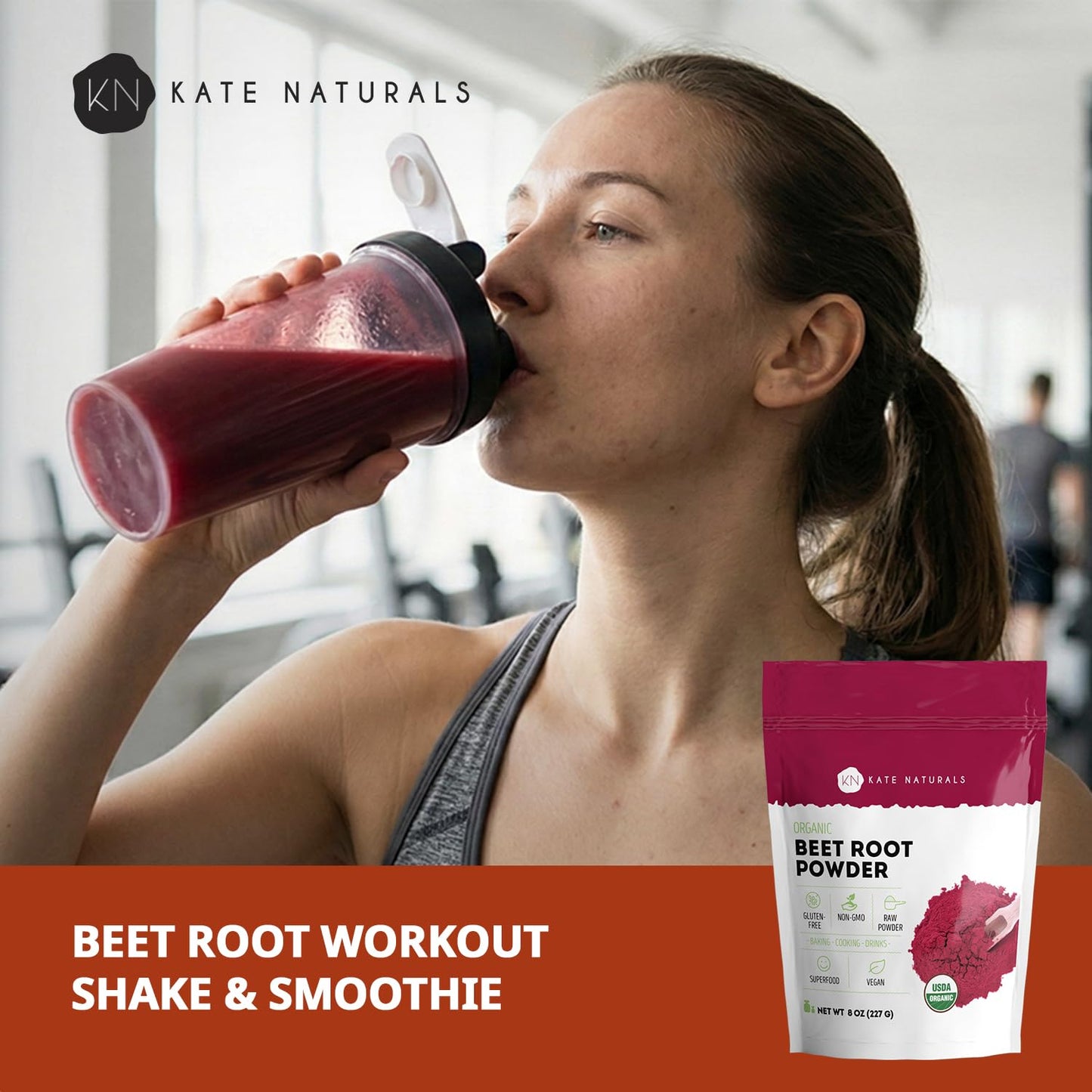 Kate Naturals Organic Beet Root Powder 8 Ounces