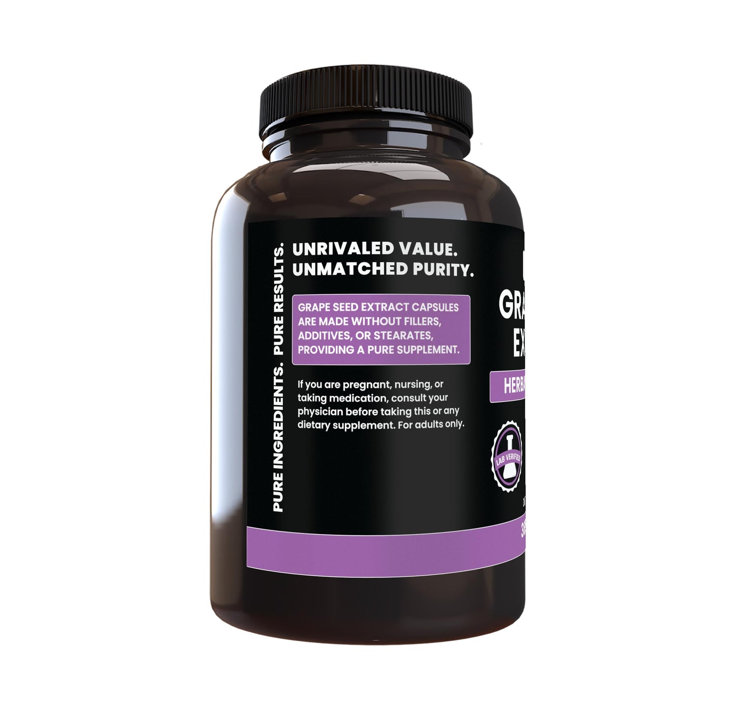 PURE ORIGINAL INGREDIENTS Grape Seed Extract 365 Capsules