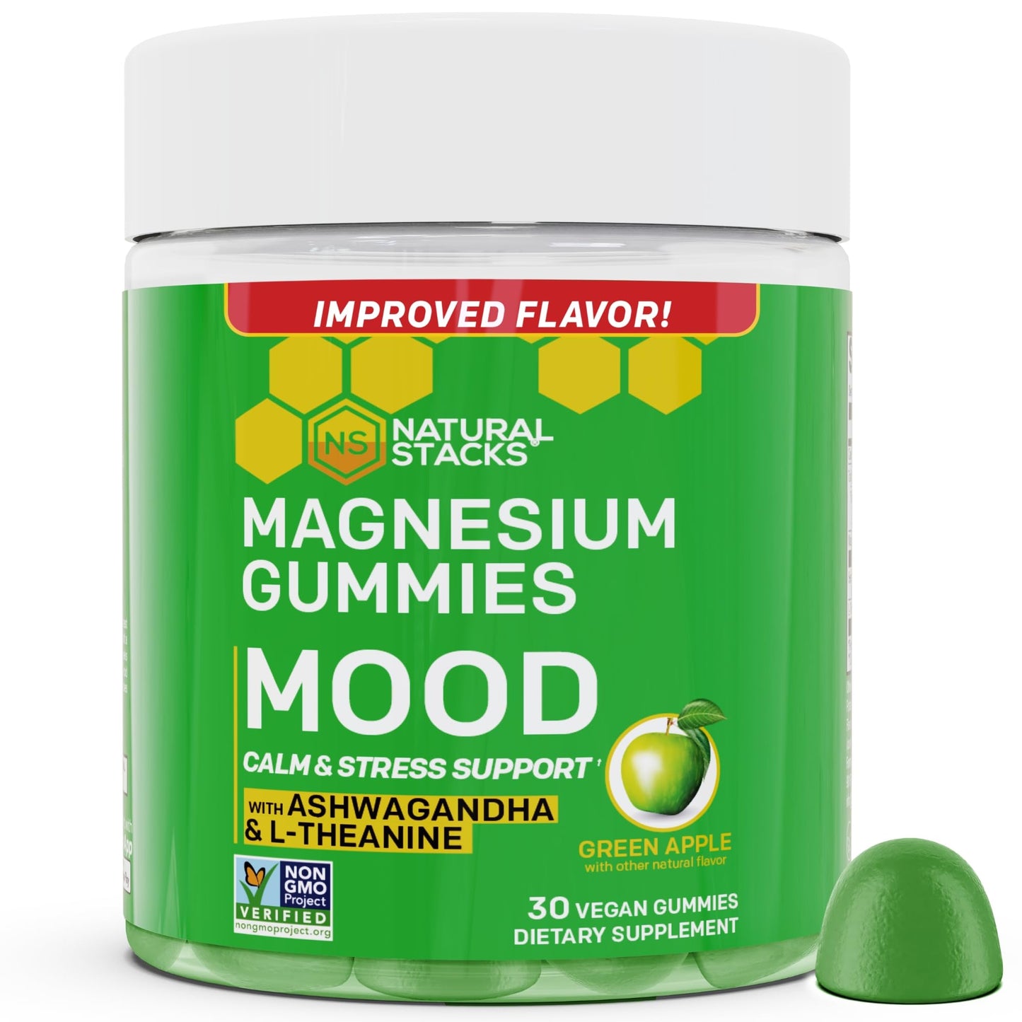 Natural Stacks Mood Magnesium Gummies Gummy 30 Count