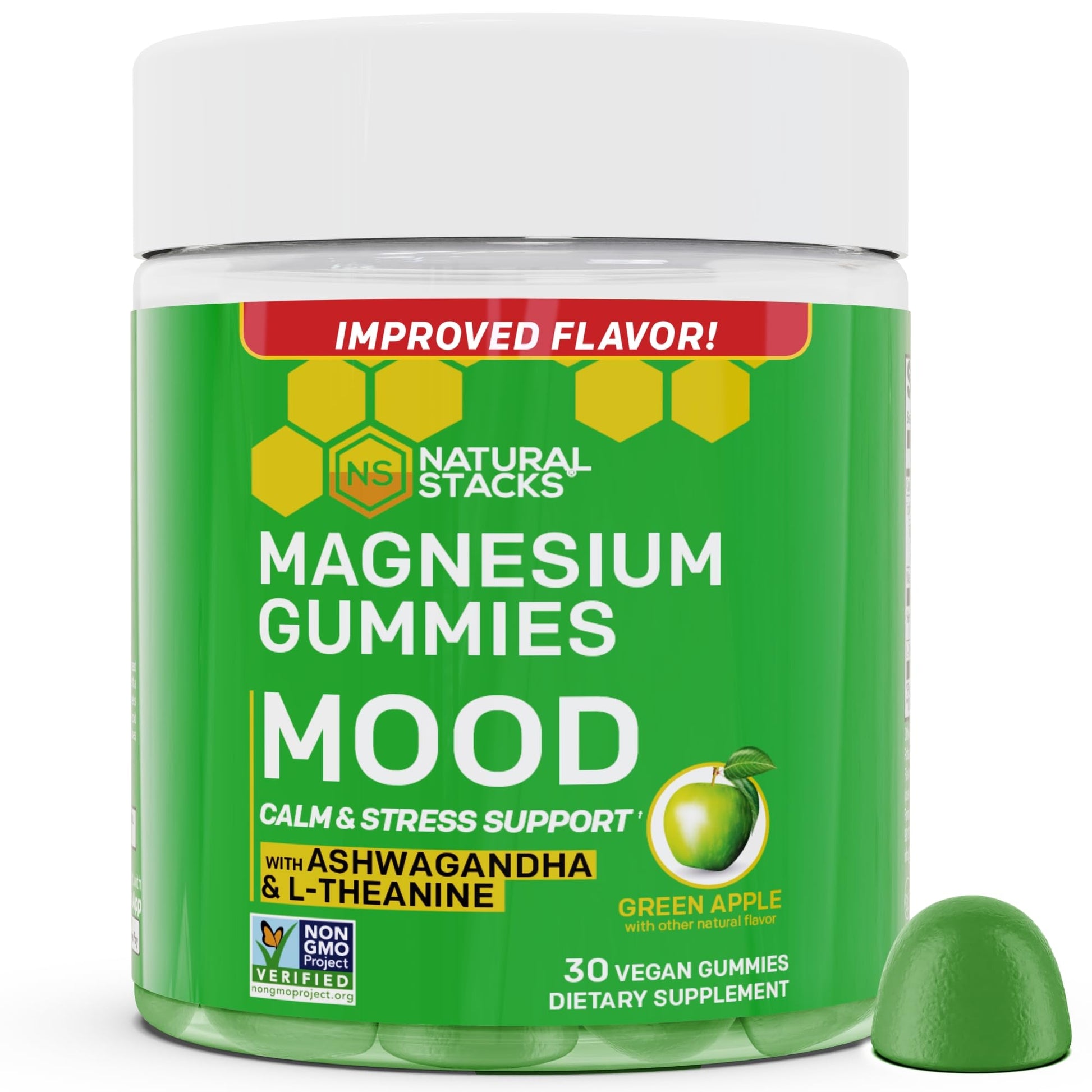 Natural Stacks Mood Magnesium Gummies Gummy 30 Count