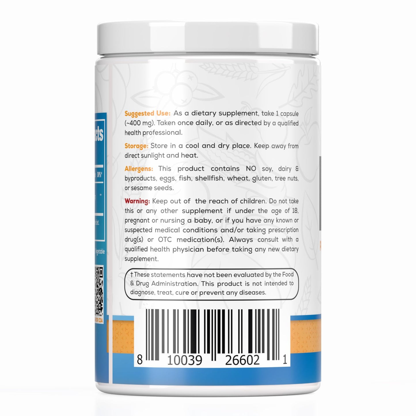 Harvest Naturals Palmitoylethanolamide Capsules, 400 Count