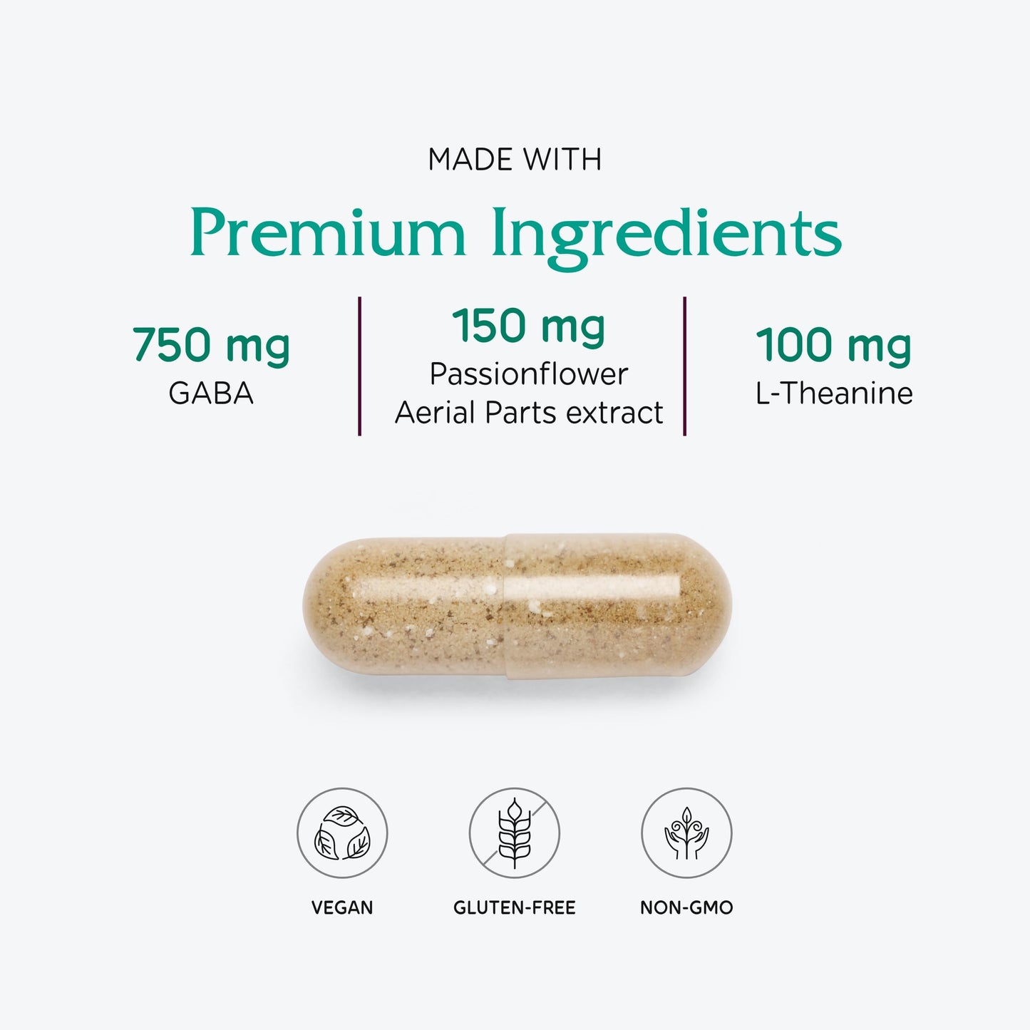 Vitanica GABA Ease Calming Support 60 Capsules