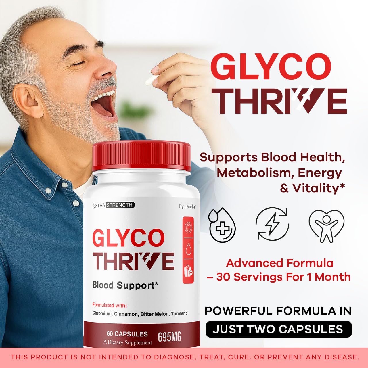 LIVORKA Glyco Thrive 300 Capsules