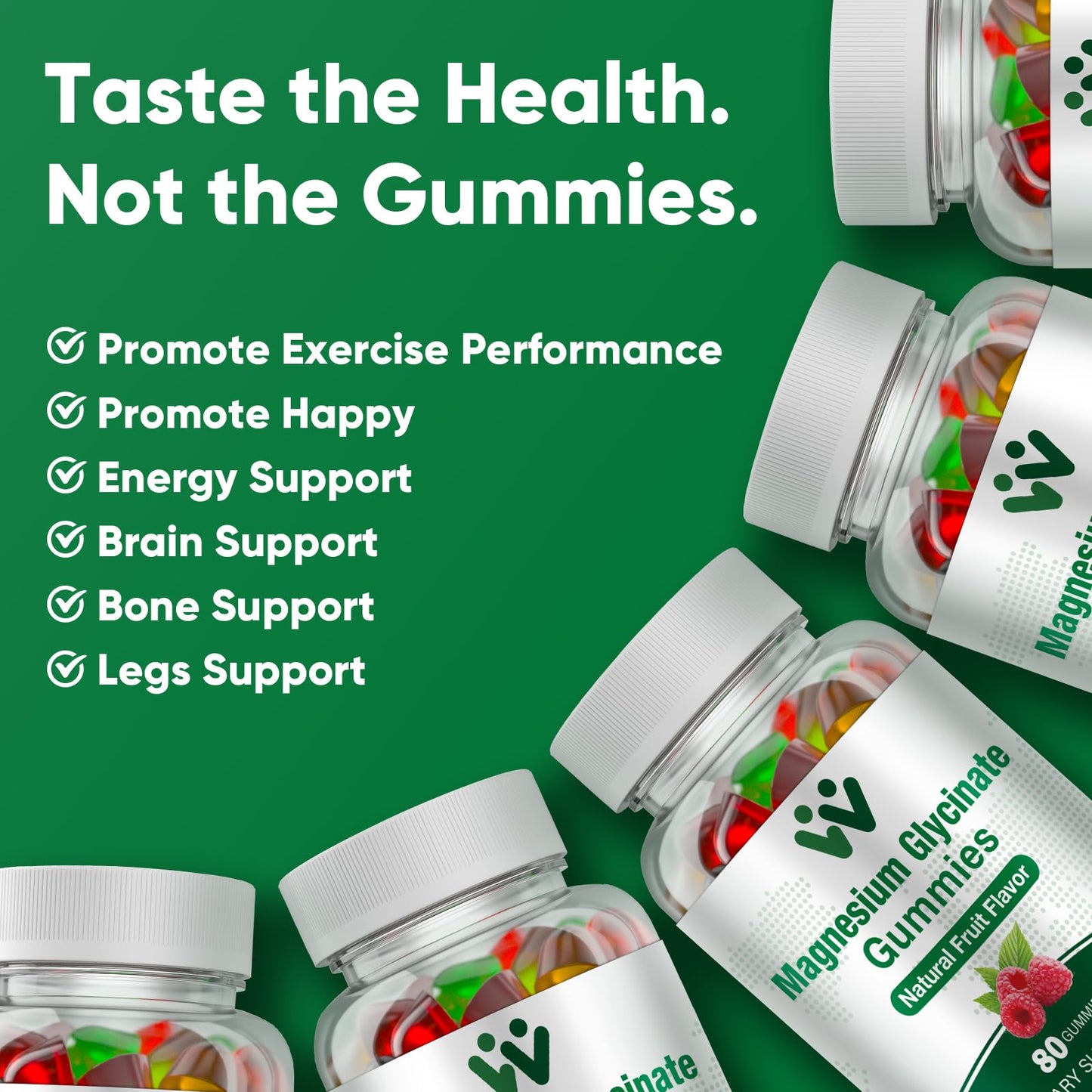 WACHRAY Magnesium Glycinate Gummy 80 Count