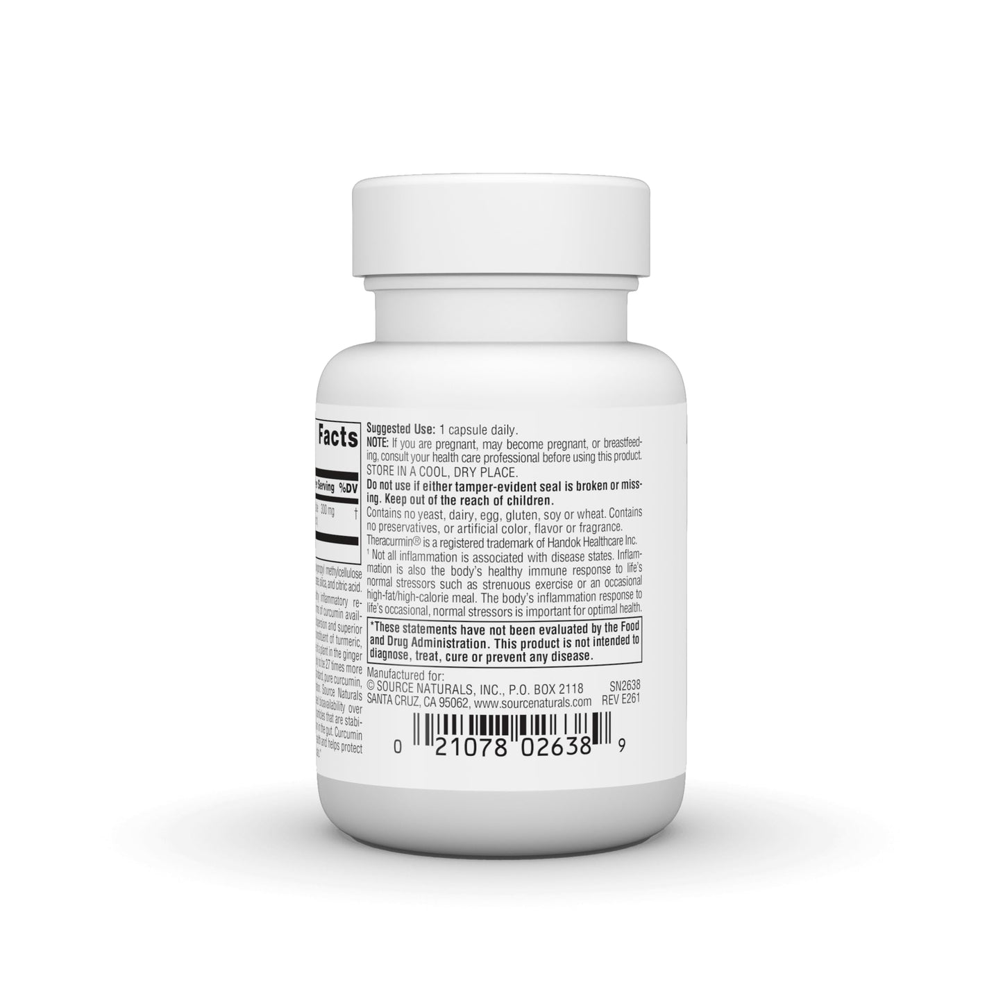 Source Naturals Theracurmin 300 mg Vegetable Capsule, 30 Count