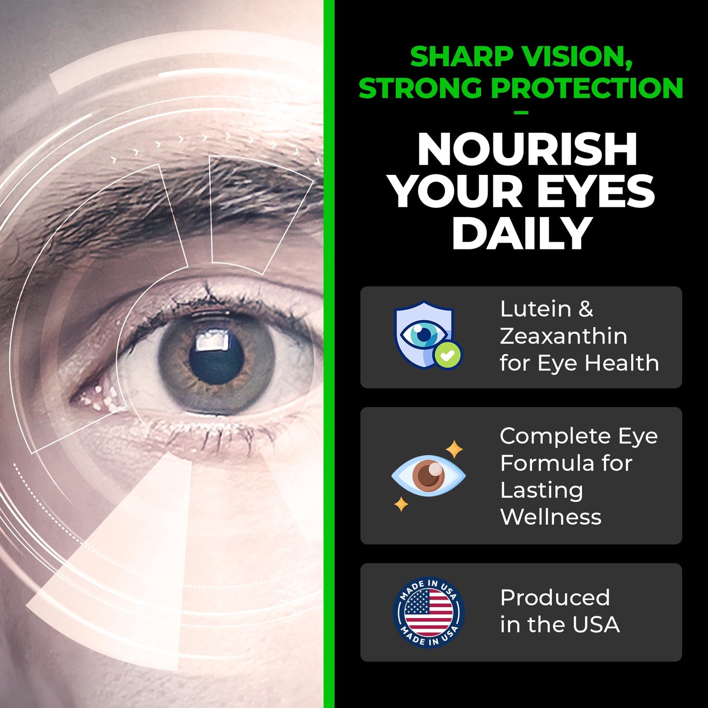 Macuhealth Stealth Vision Eye Vitamin - Eye Supplement with Lutein & Zeaxanthin Softgels 30