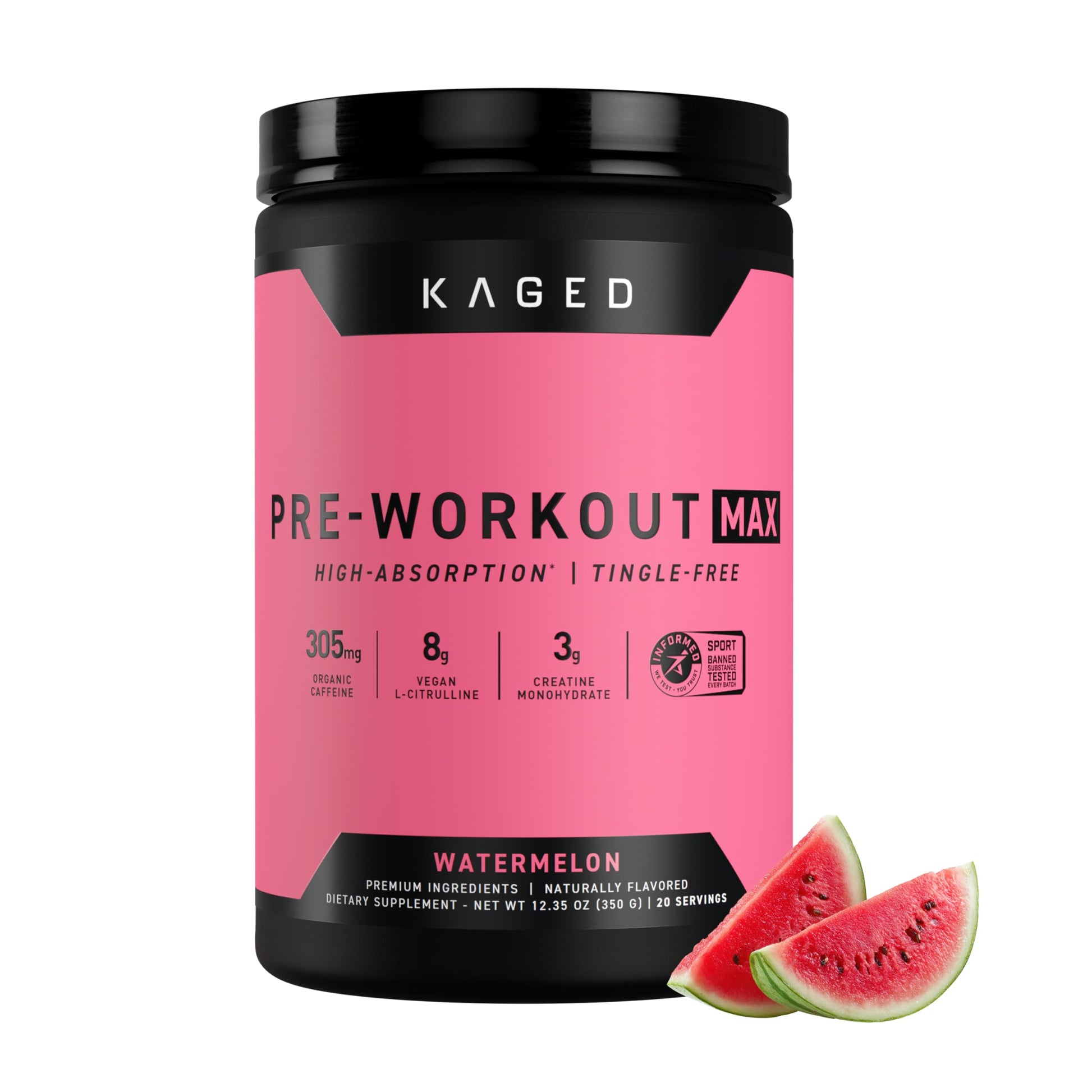 Kaged Pre Workout MAX Powder 12.42 Ounce