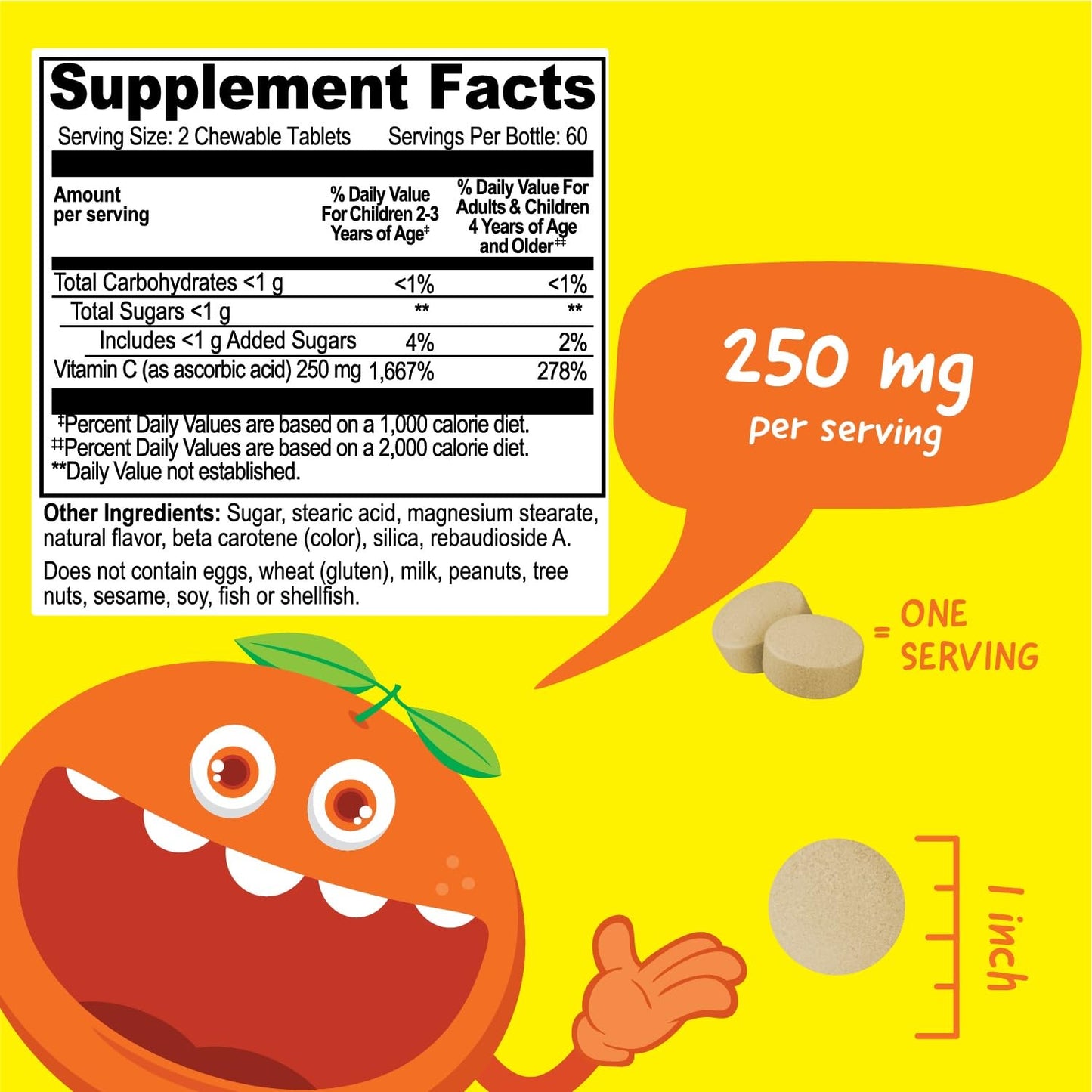 VitaWorks Kids Vitamin C Chewable Tablets 120 Count