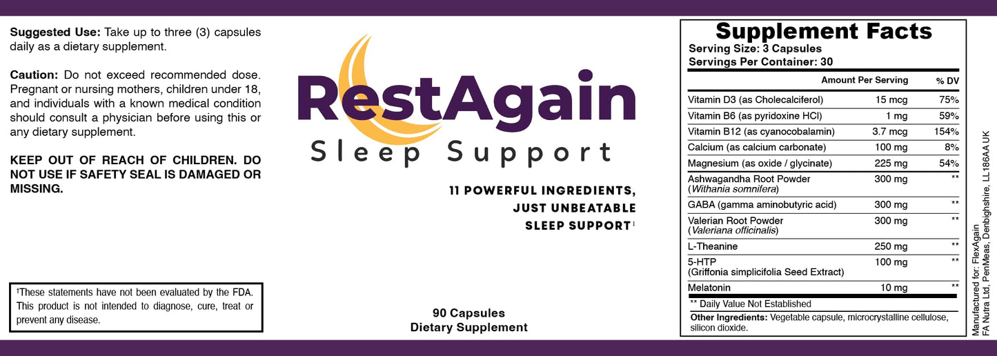 RestAgain Sleep Support Capsules, 90 Count