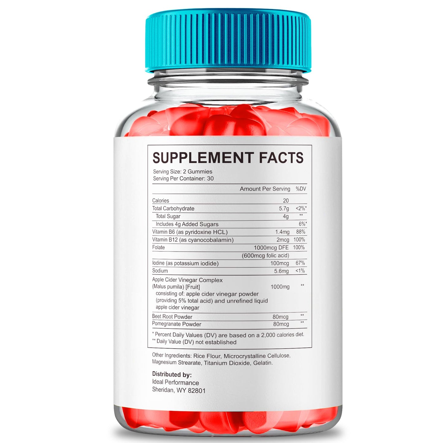 IDEAL PERFORMANCE BioZenetics Keto + ACV Gummies, 120 Gummies