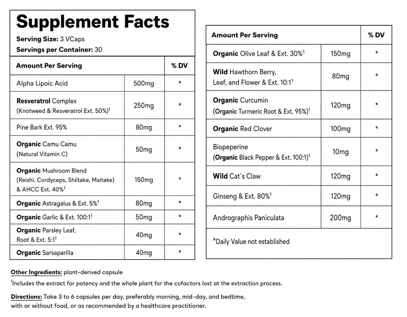 Green Organic Supplements Lyme Disease, Immune System Enhancer, Antibiotic Capsule, 90 Count