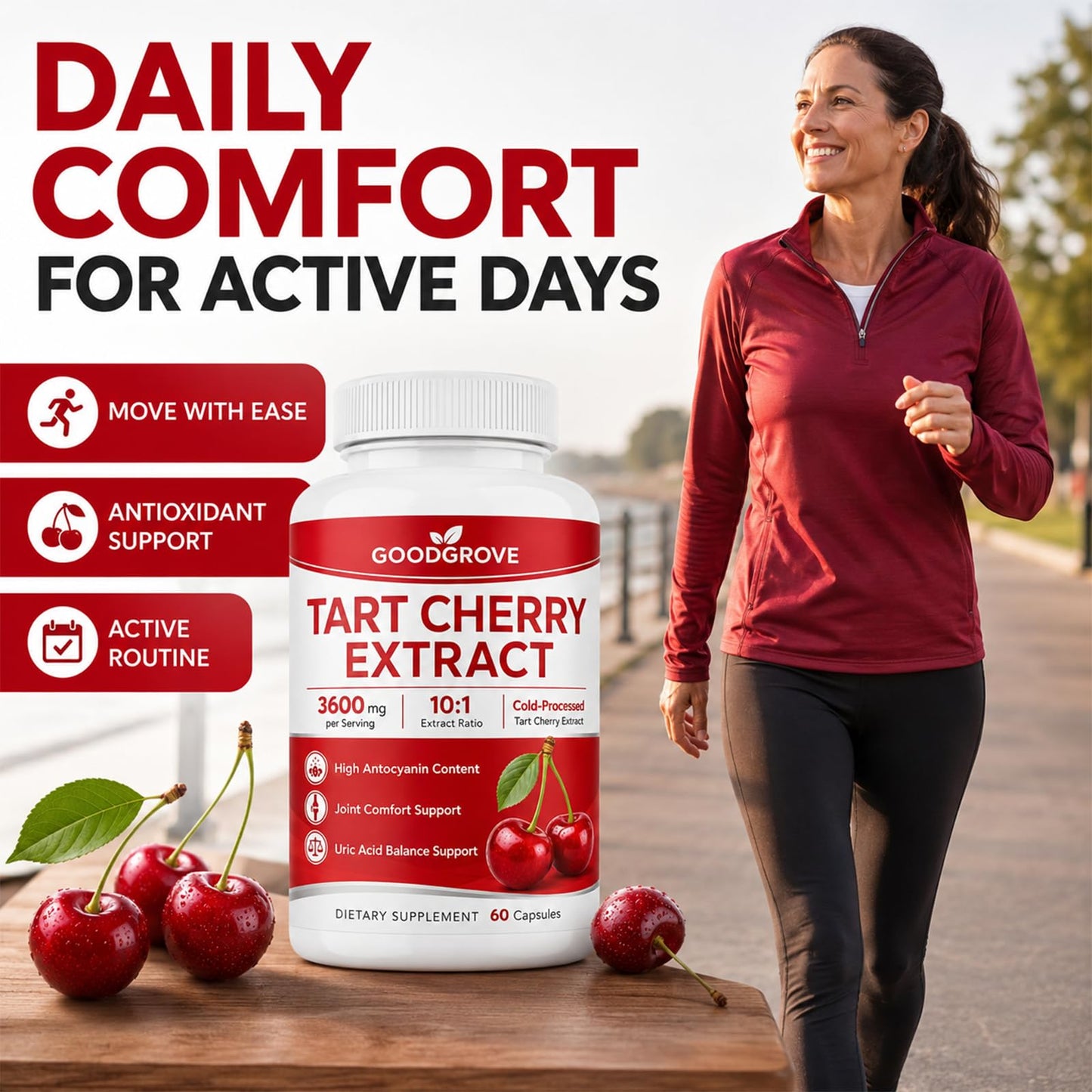 Tanrewsis Tart Cherry Extract Capsules, 1 Count